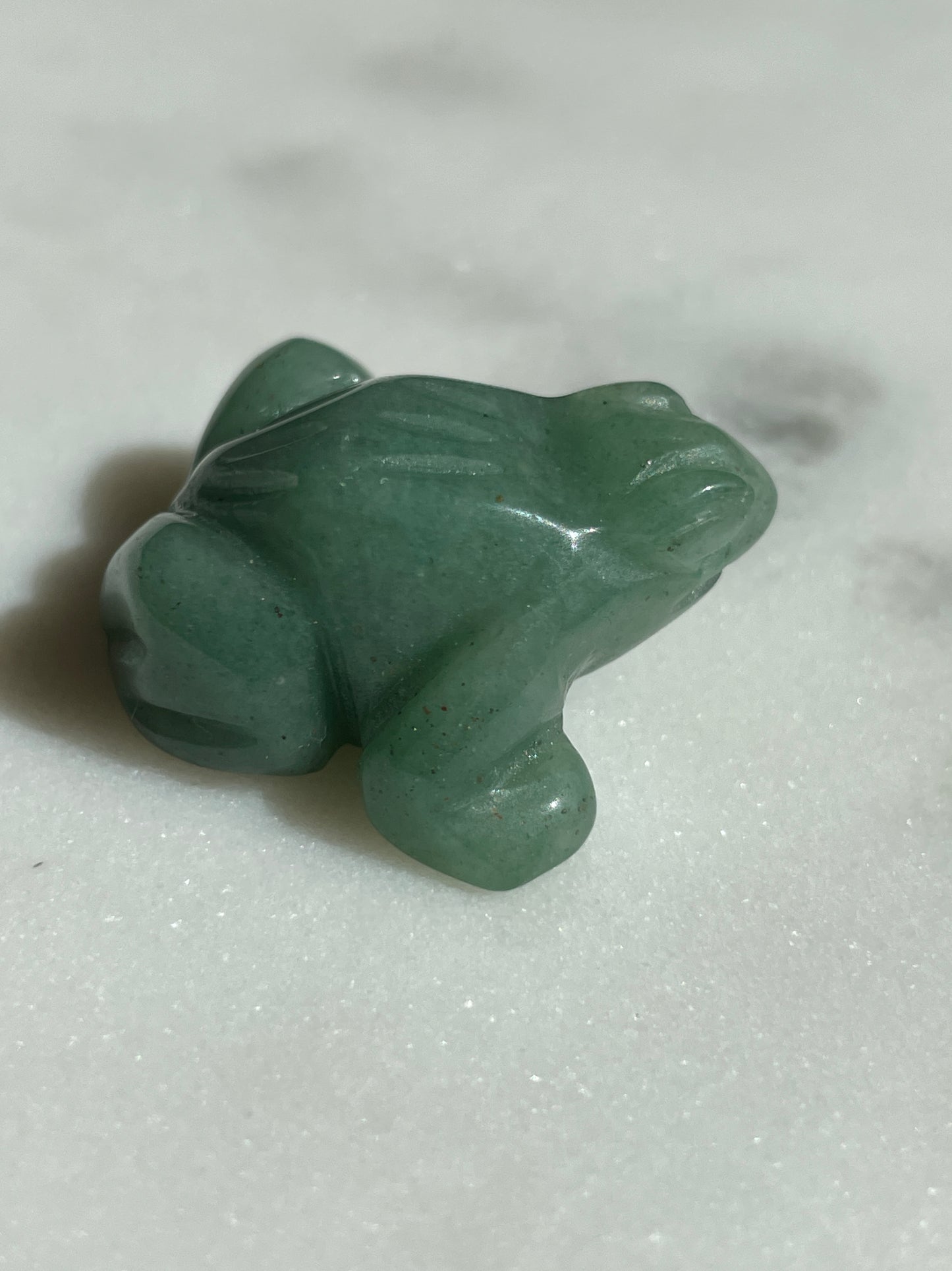 Crystal Frog Carving | 1 Inch