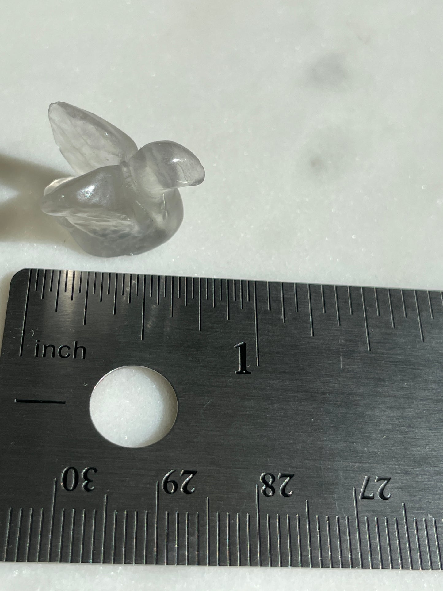 One (1) Mini Fluorite Crystal Carving | Swan | Intuitively Chosen