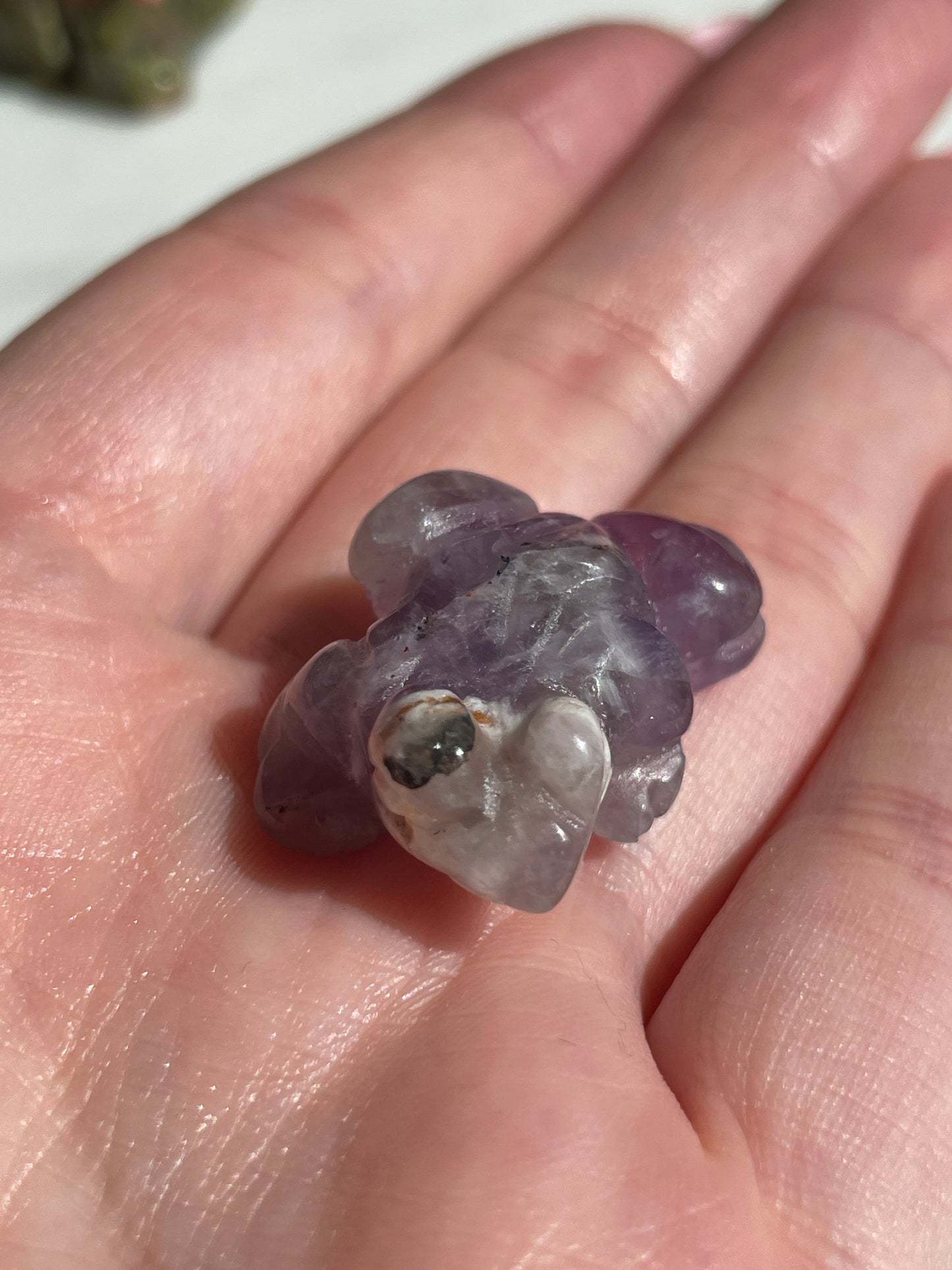 Crystal Frog Carving | 1 Inch