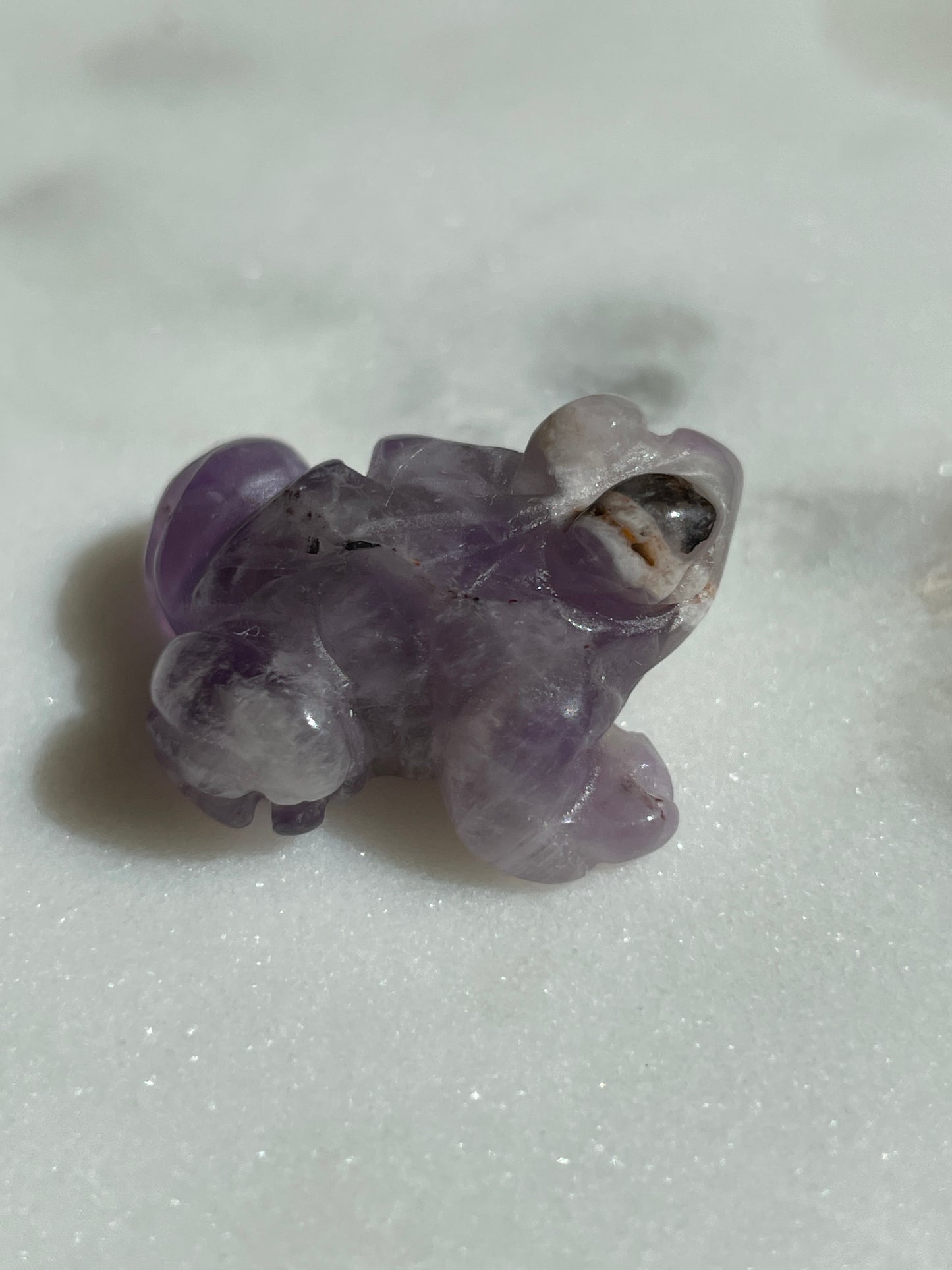 Crystal Frog Carving | 1 Inch
