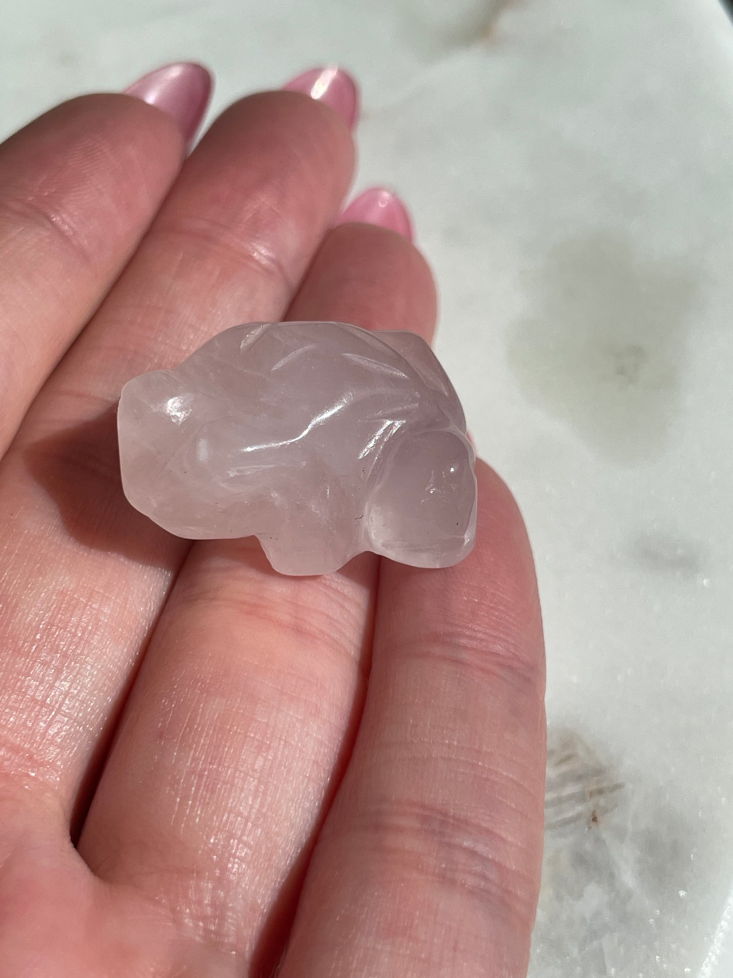 Crystal Frog Carving | 1 Inch