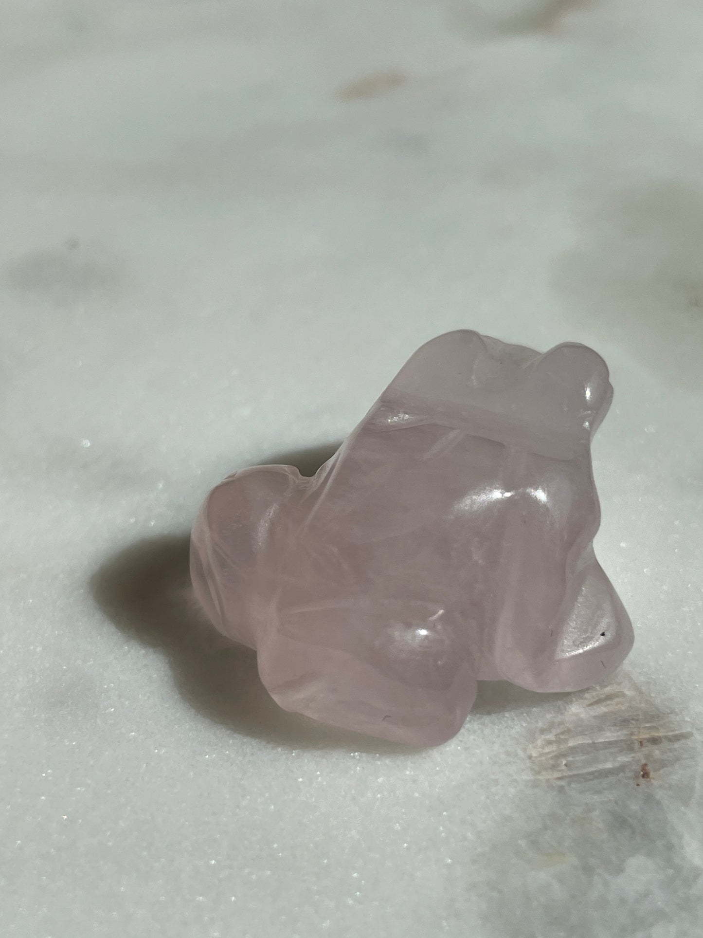 Crystal Frog Carving | 1 Inch