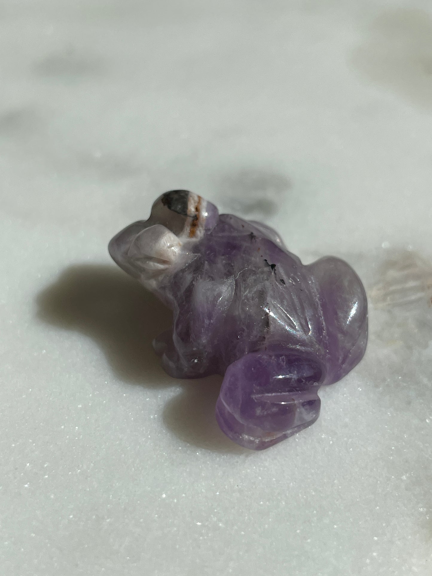 Crystal Frog Carving | 1 Inch
