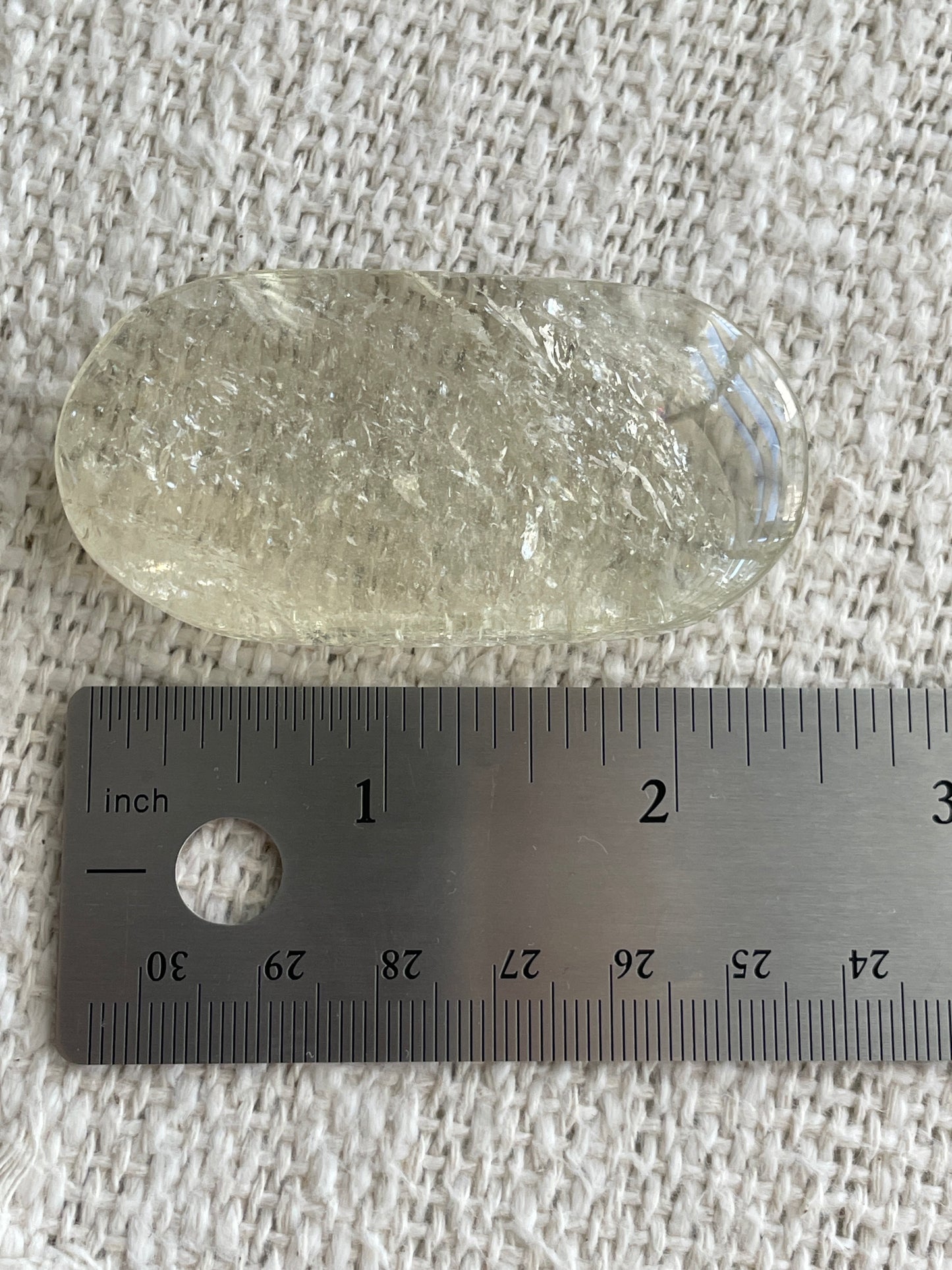 Gorgeous Citrine Palm Stone with Rainbows
