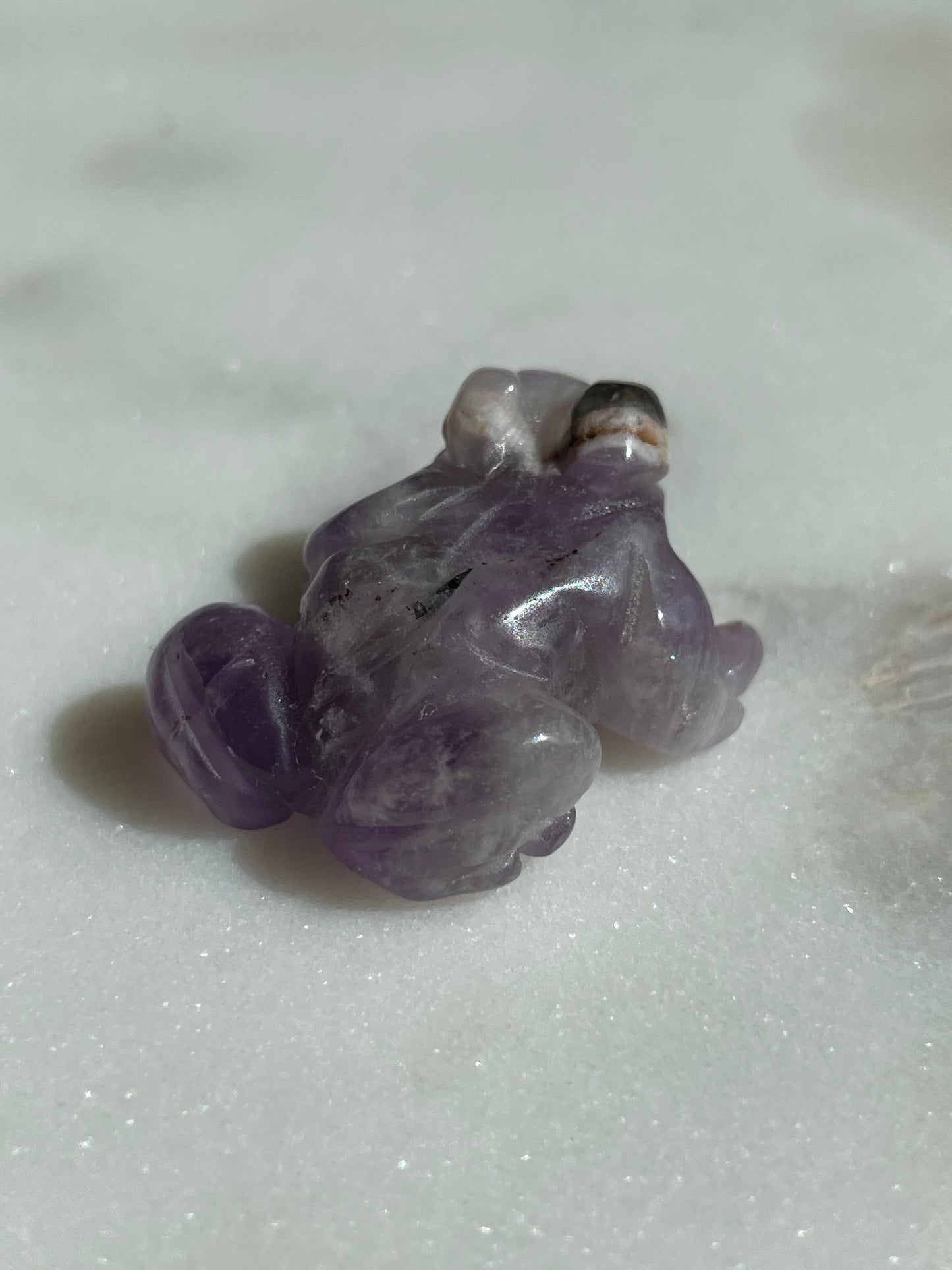 Crystal Frog Carving | 1 Inch