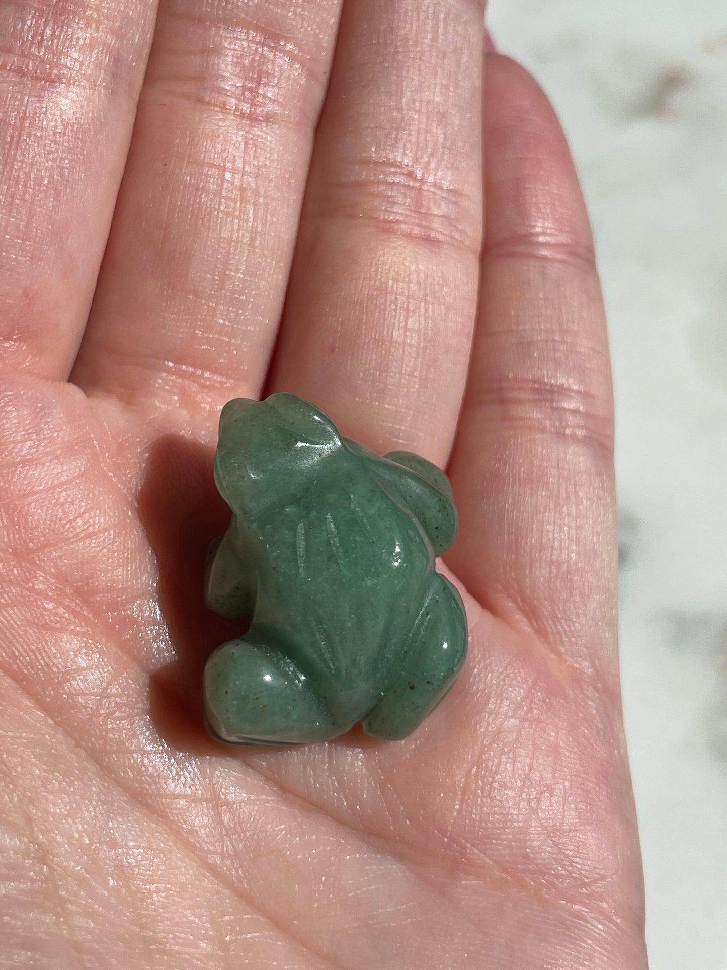 Crystal Frog Carving | 1 Inch