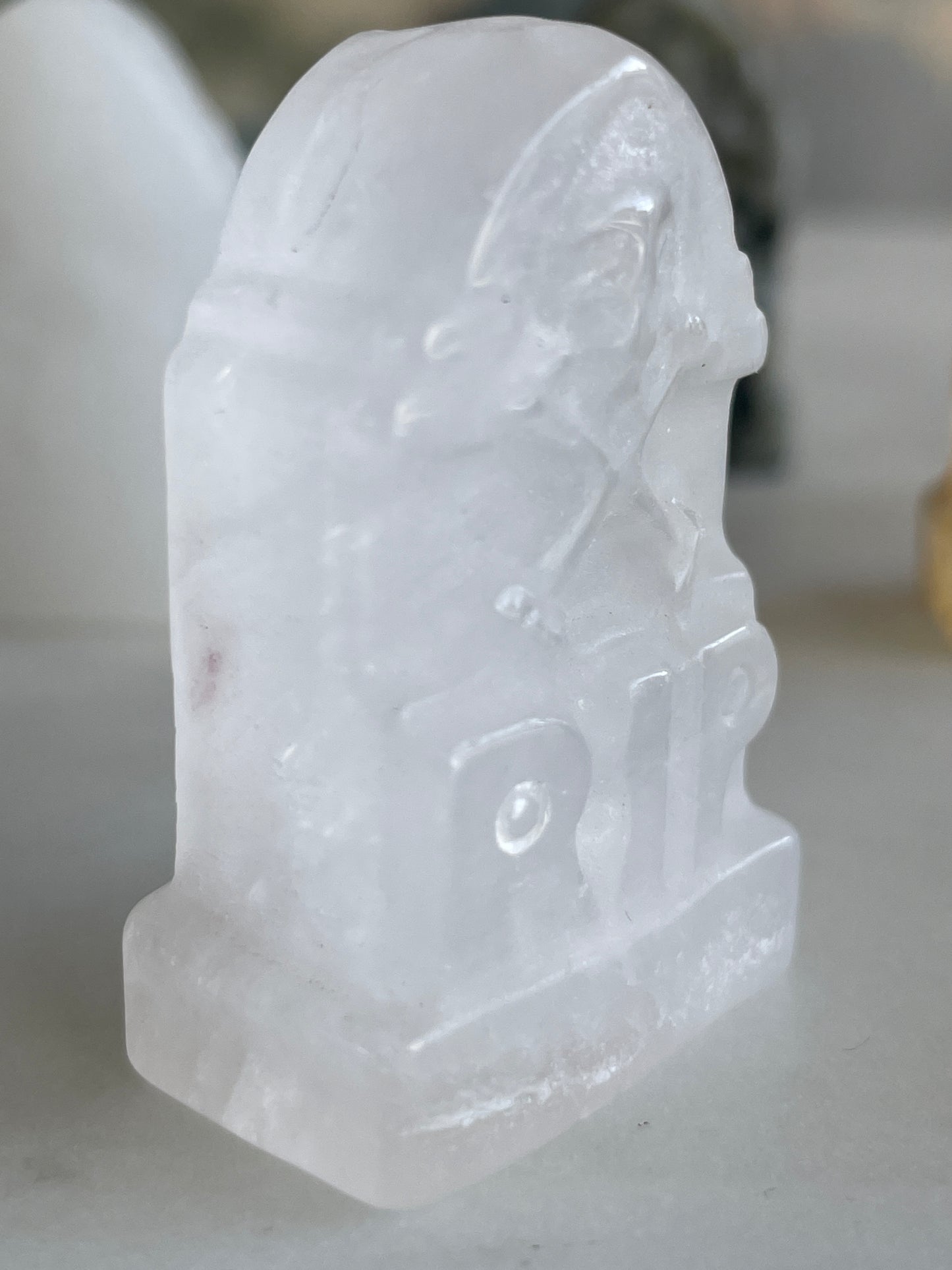 R.I.P. Crystal Gravestone Carving | 1.5 Inches