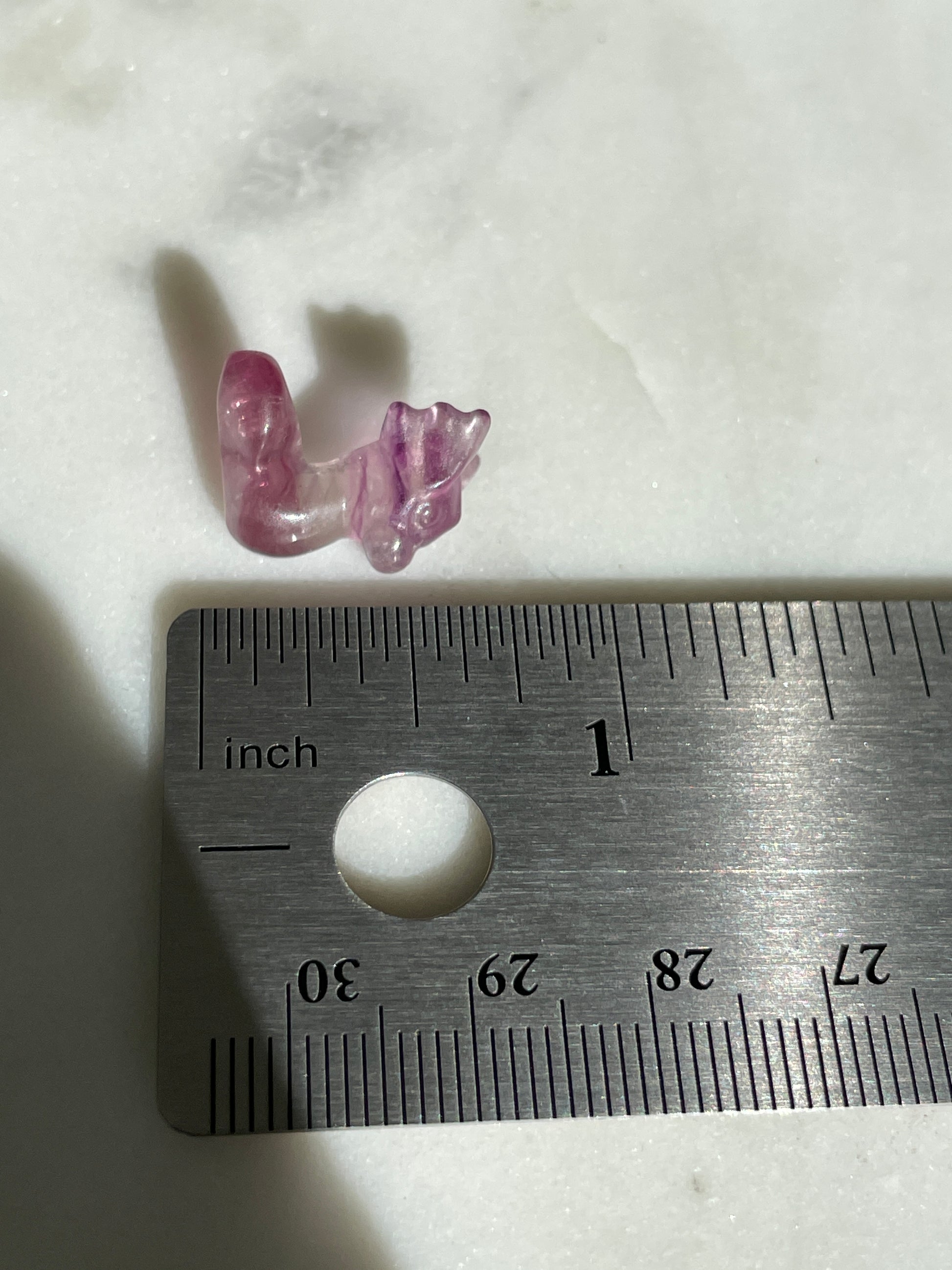 Pokémon figurine Dratini carving fluorite tiny crystal Dratini fluorite display collectible pokemon natural crystal rainbow fluorite multicolor Pokemon decor dratini stocking stuffer pokemon gift