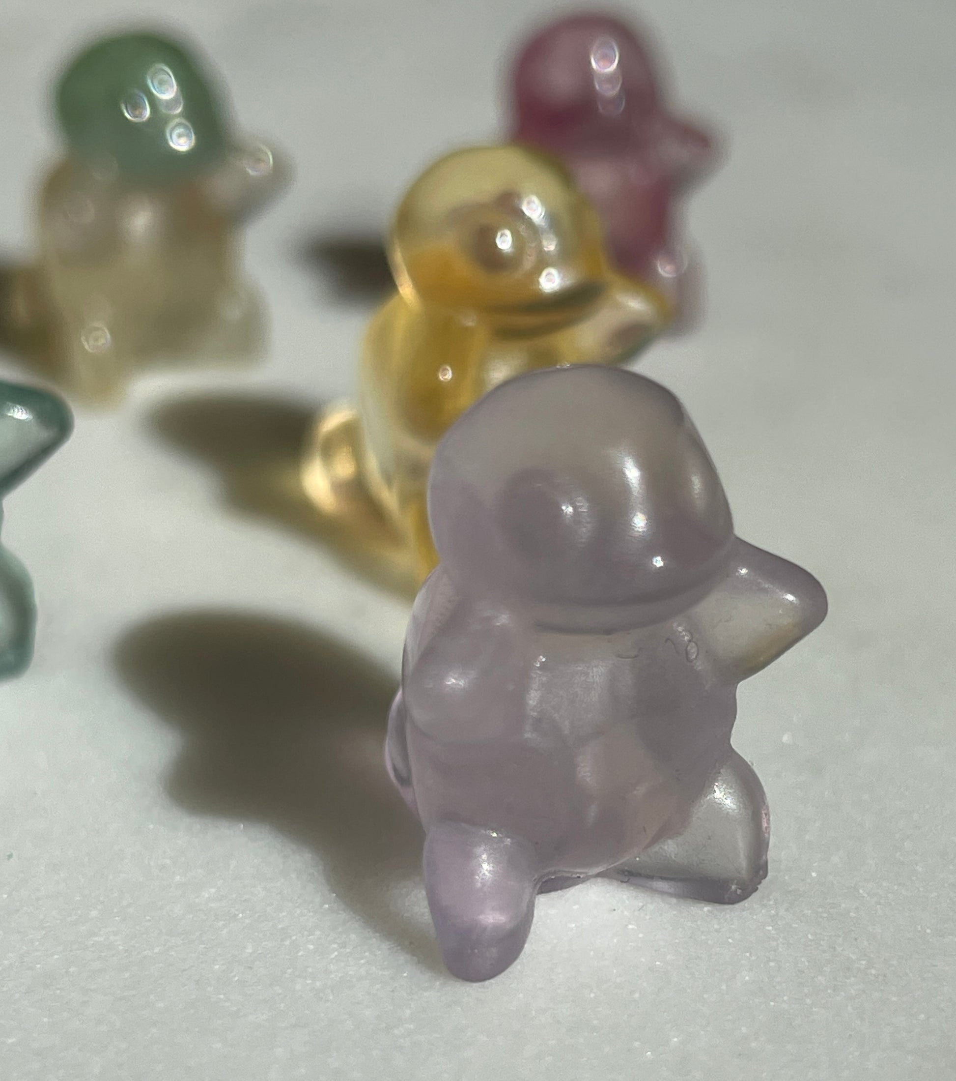 Pokémon figurine Squirtle carving fluorite tiny crystal squirtle fluorite display collectible pokemon natural crystal rainbow fluorite multicolor Pokemon decor squirtle stocking stuffer pokemon gift