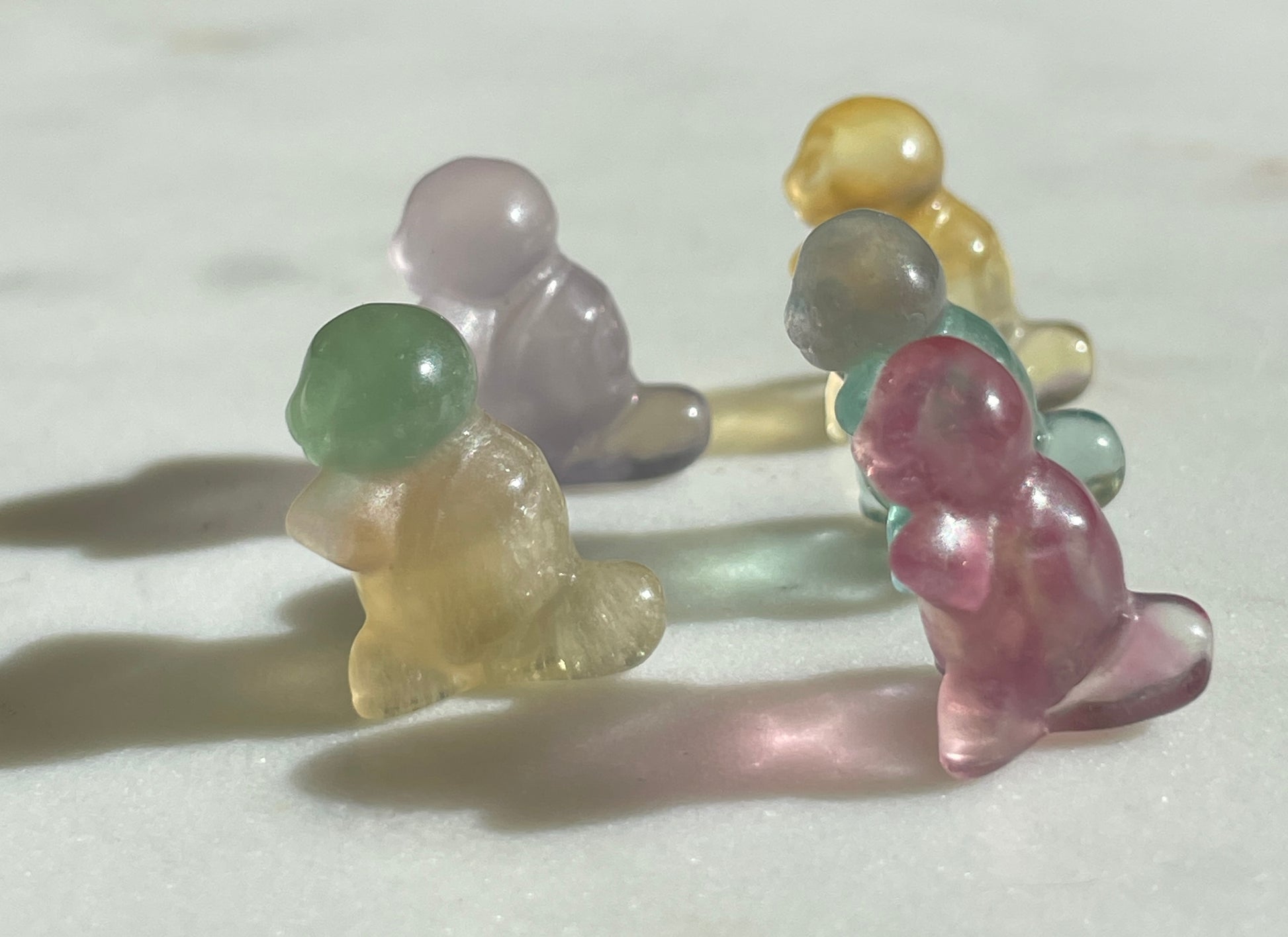 Pokémon figurine Squirtle carving fluorite tiny crystal squirtle fluorite display collectible pokemon natural crystal rainbow fluorite multicolor Pokemon decor squirtle stocking stuffer pokemon gift