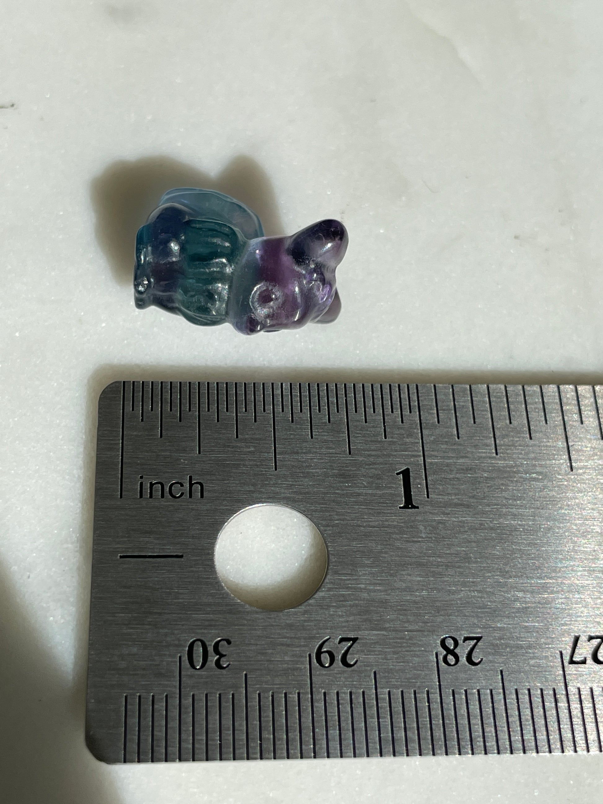 Pokémon figurine Evee carving fluorite tiny crystal evee fluorite display collectible pokemon natural crystal rainbow fluorite multicolor Pokemon decor evee stocking stuffer pokemon gift