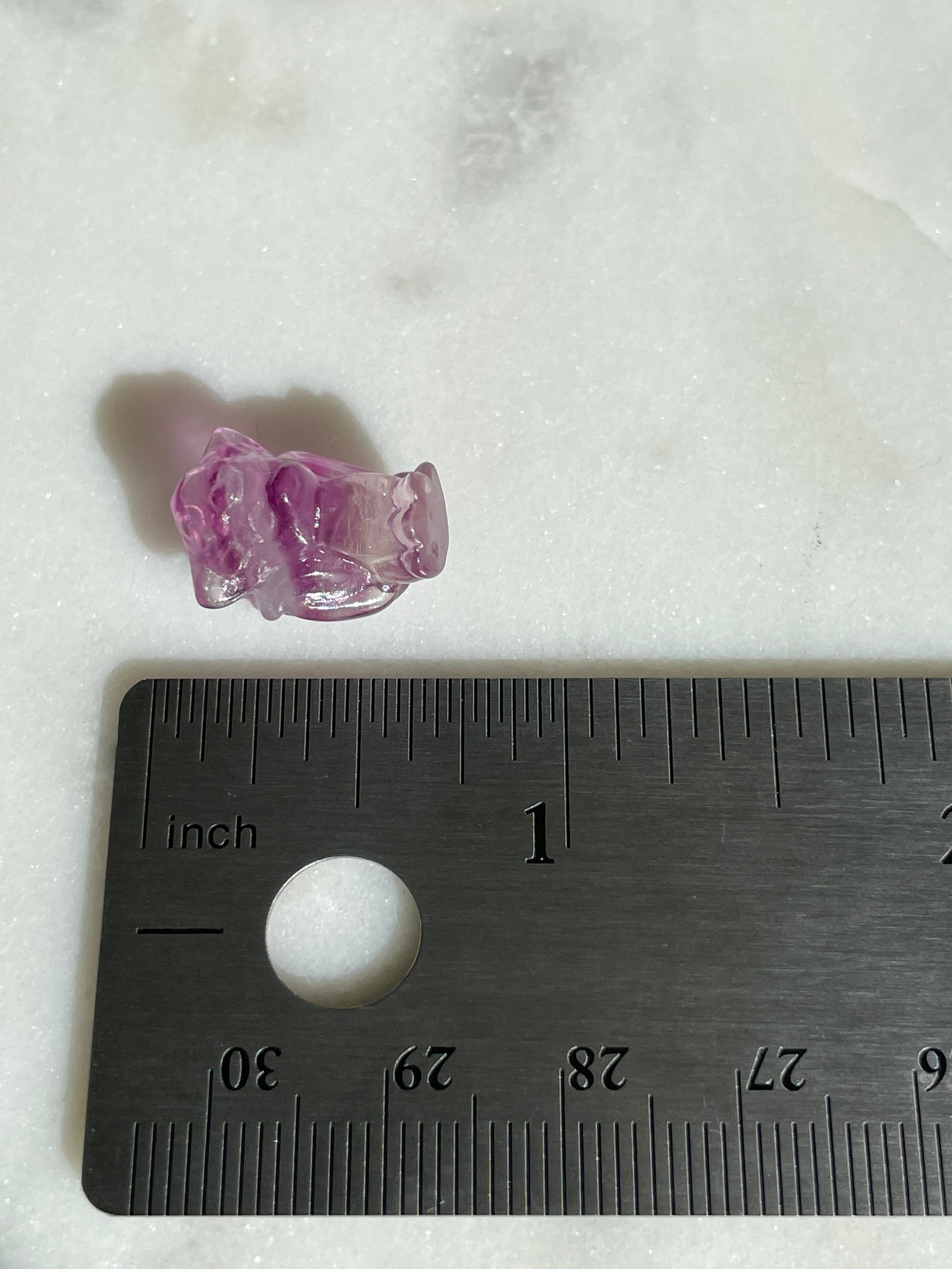 Pokémon figurine Vulpix carving fluorite tiny crystal Vulpix fluorite display collectible pokemon natural crystal rainbow fluorite multicolor Pokemon decor Vulpix stocking stuffer pokemon gift