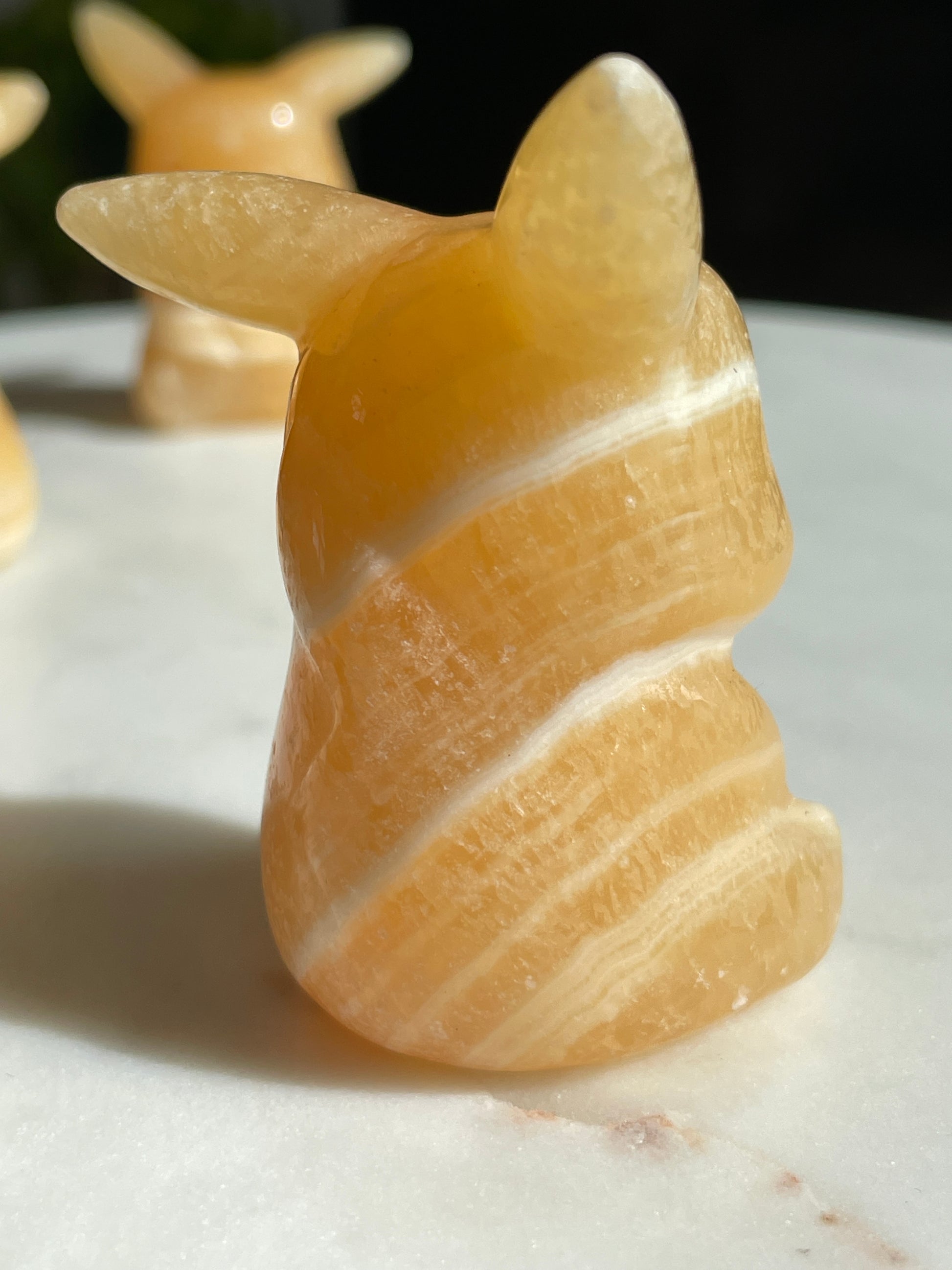 Pokémon figurine pikachu carving honey calcite crystal pikachu calcite display collectible pokemon natural crystal honey calcite yellow Pokemon decor pikachu stocking stuffer pokemon gift
