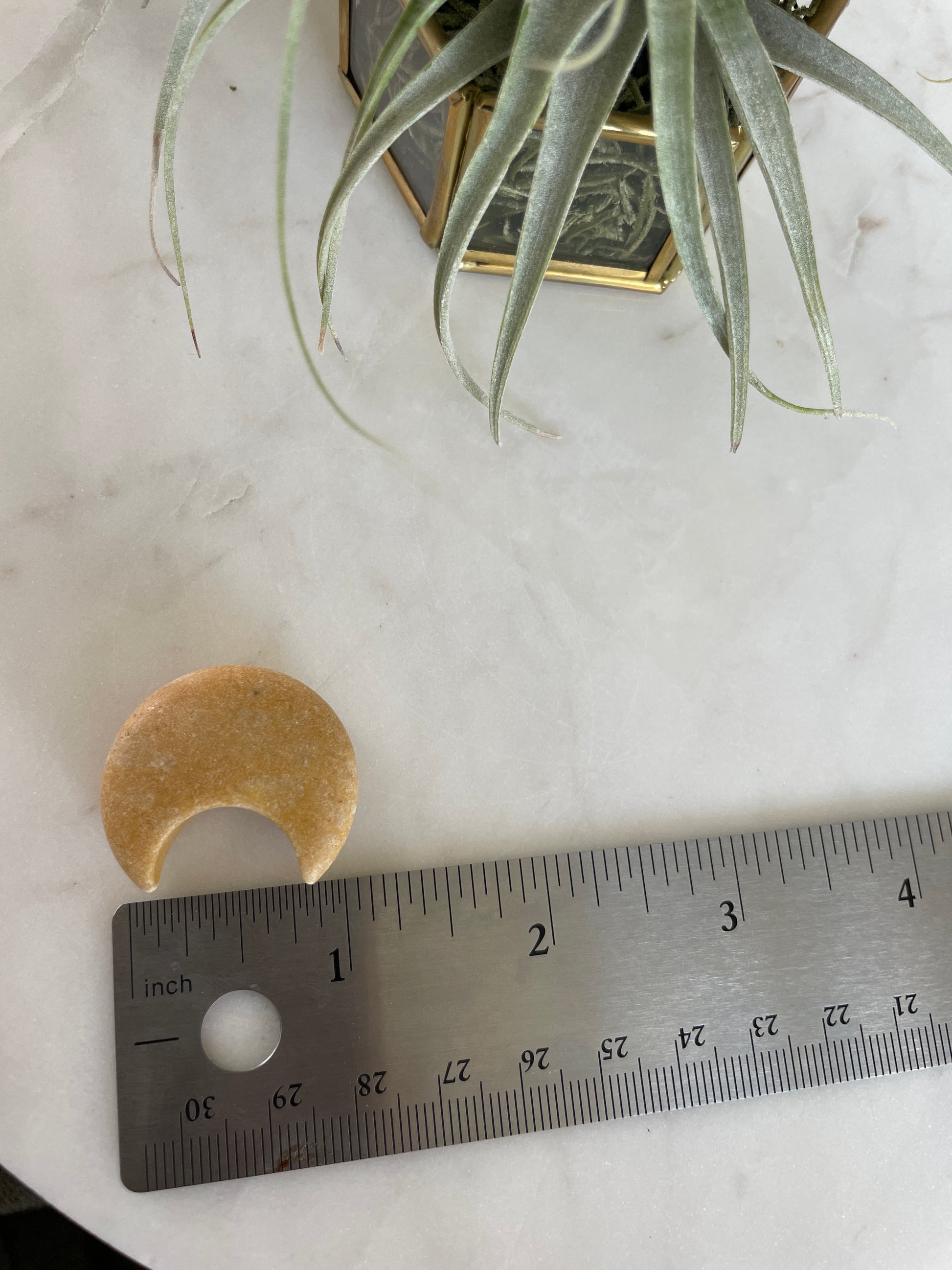 crystal moon carving crescent moon gift jasper labradorite