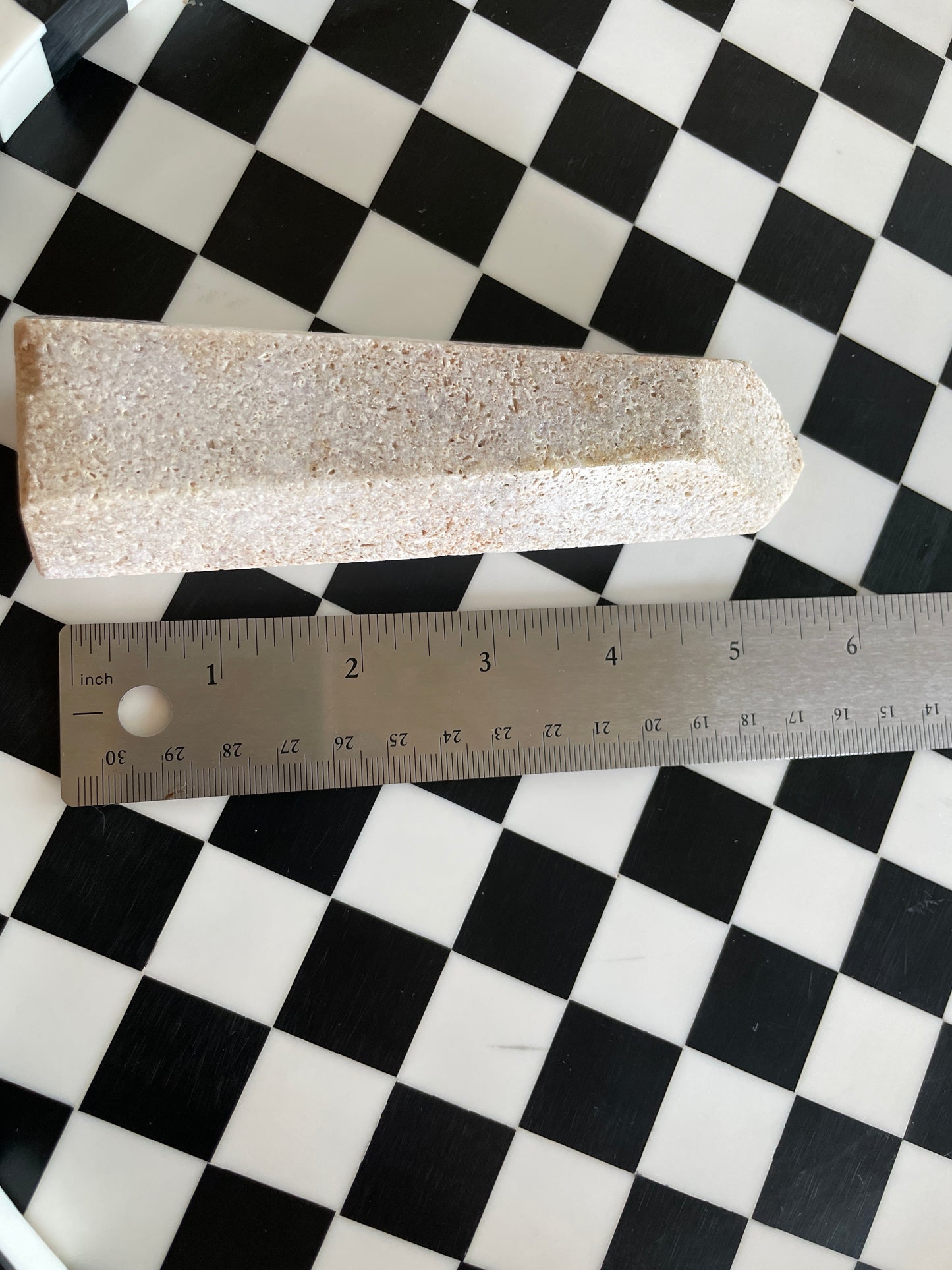 Pink Amethyst | Asymmetrical Crystal Tower Obelisk Carving