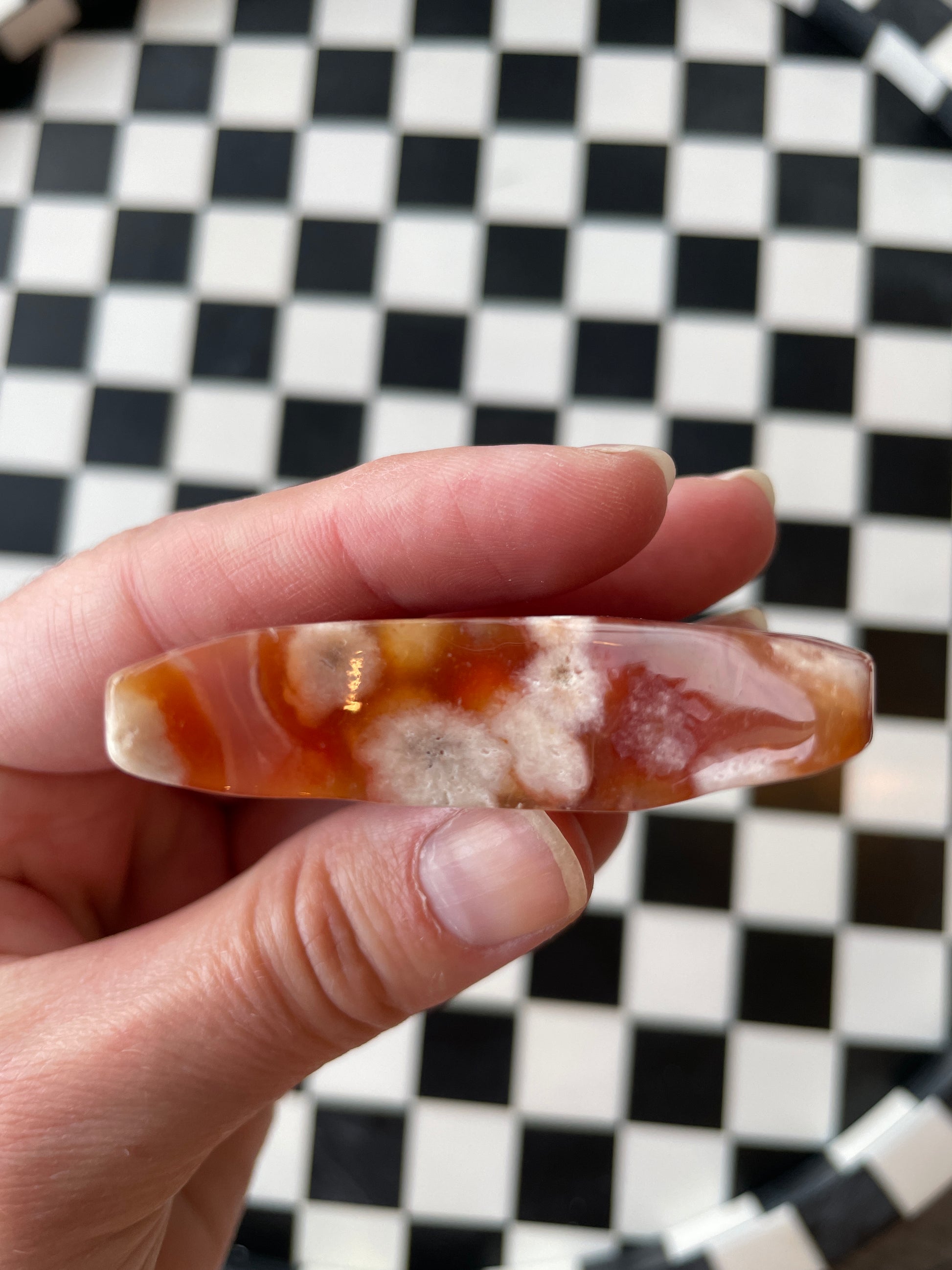 Red Carnelian and Flower Agate Druzy Moon Crystal Carving Altar Figurine Gem Stone Gift  Magic Gemstone Druzy Agate Moon Figurine