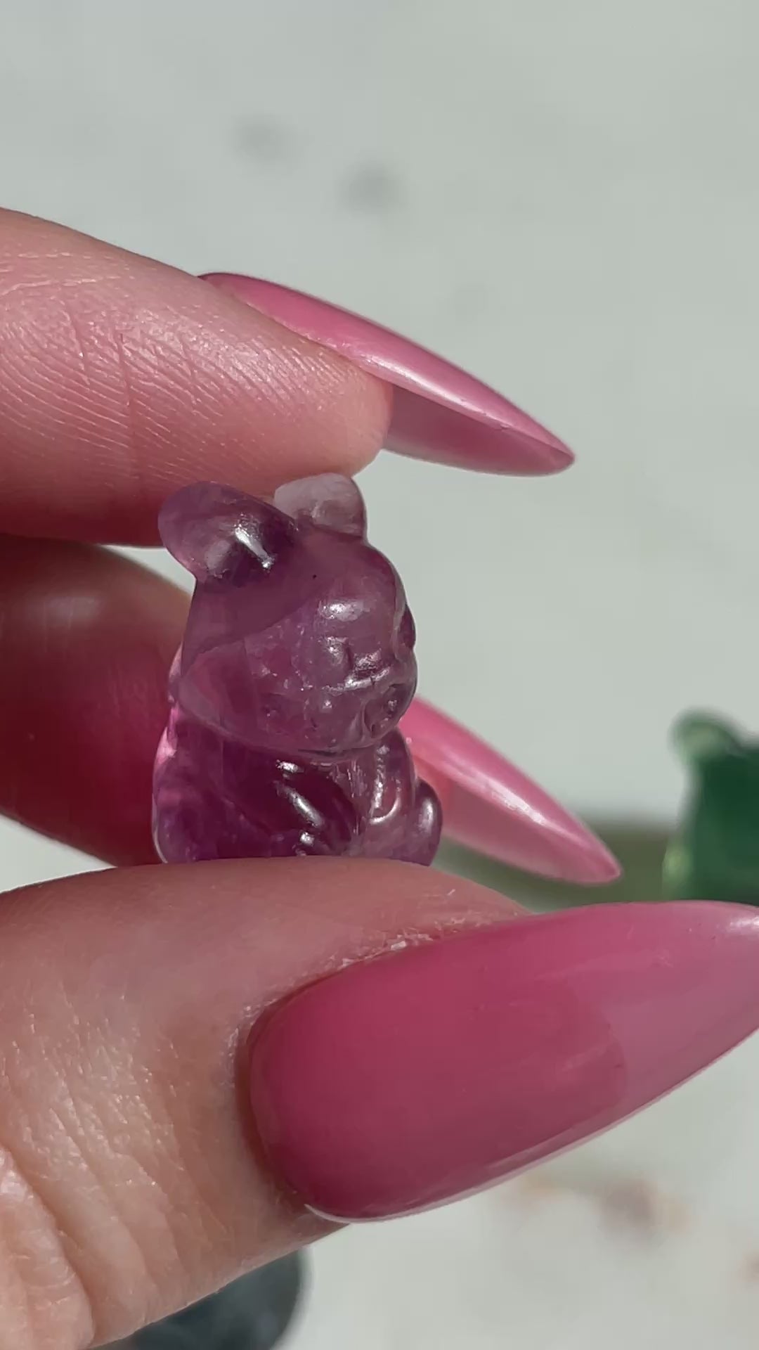 Pokémon figurine pikachu carving fluorite tiny crystal pikachu fluorite display collectible pokemon natural crystal rainbow fluorite multicolor Pokemon decor pikachu stocking stuffer pokemon gift