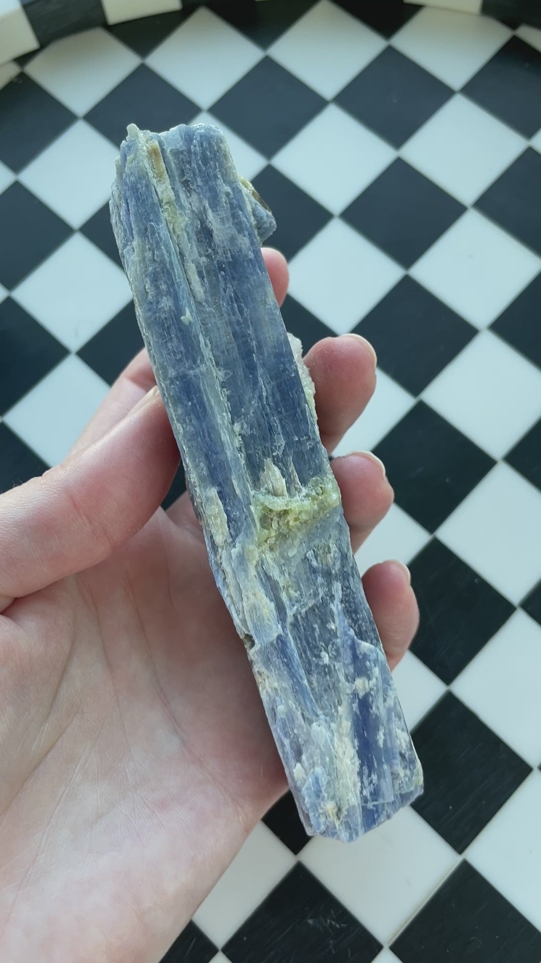 blue kyanite raw crystal specimen natural rock mineral healing stone magic crystal altar piece witchcraft gift for witch