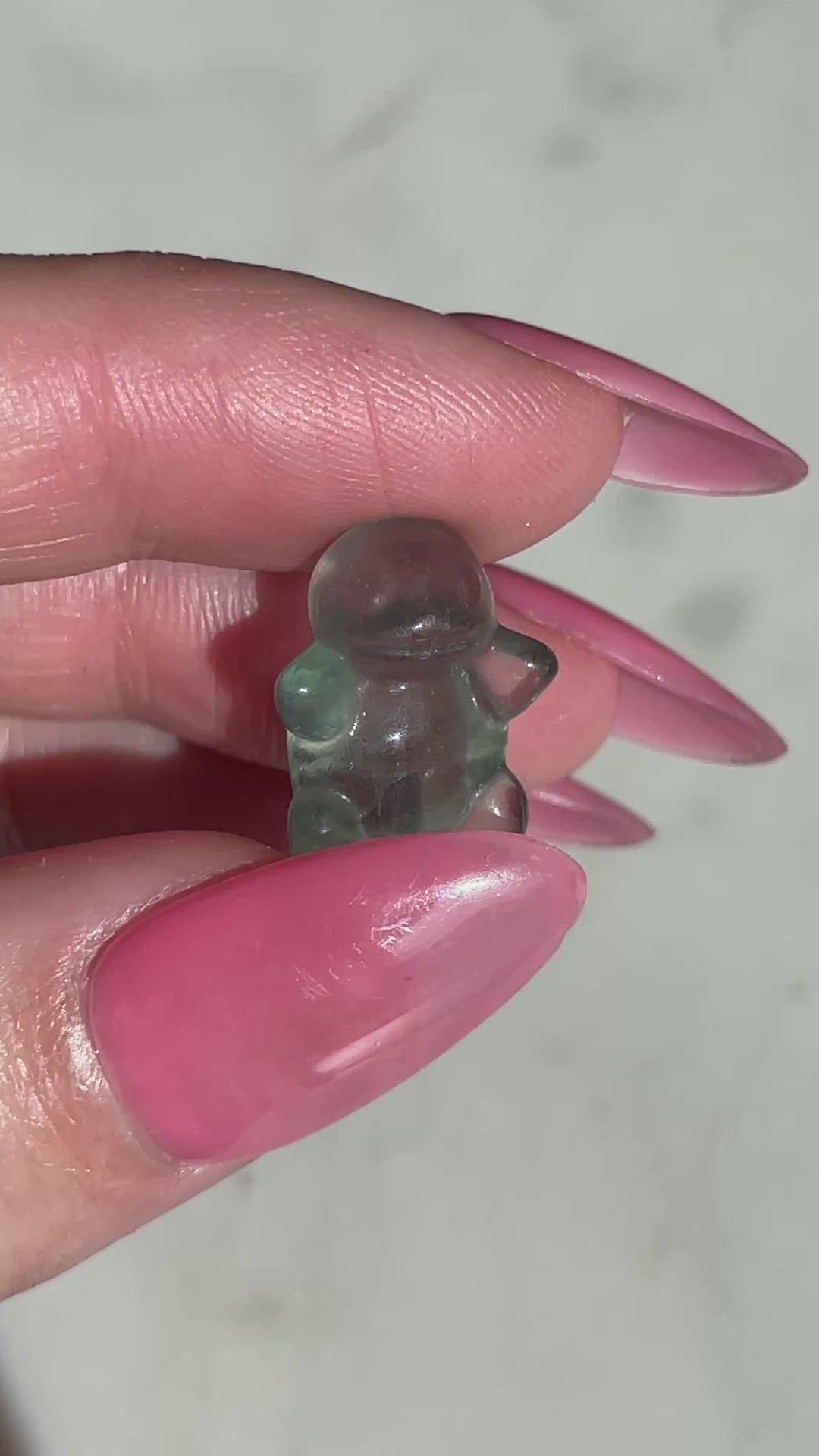 Pokémon figurine Squirtle carving fluorite tiny crystal squirtle fluorite display collectible pokemon natural crystal rainbow fluorite multicolor Pokemon decor squirtle stocking stuffer pokemon gift