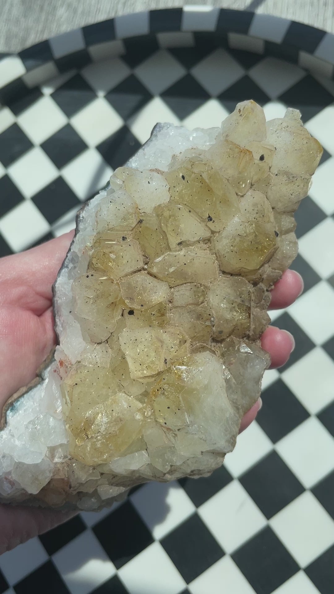 citrine raw crystal specimen natural home decor statement piece altar figurine spiritual gift healing stone rock mineral gem orange gold gray white clear