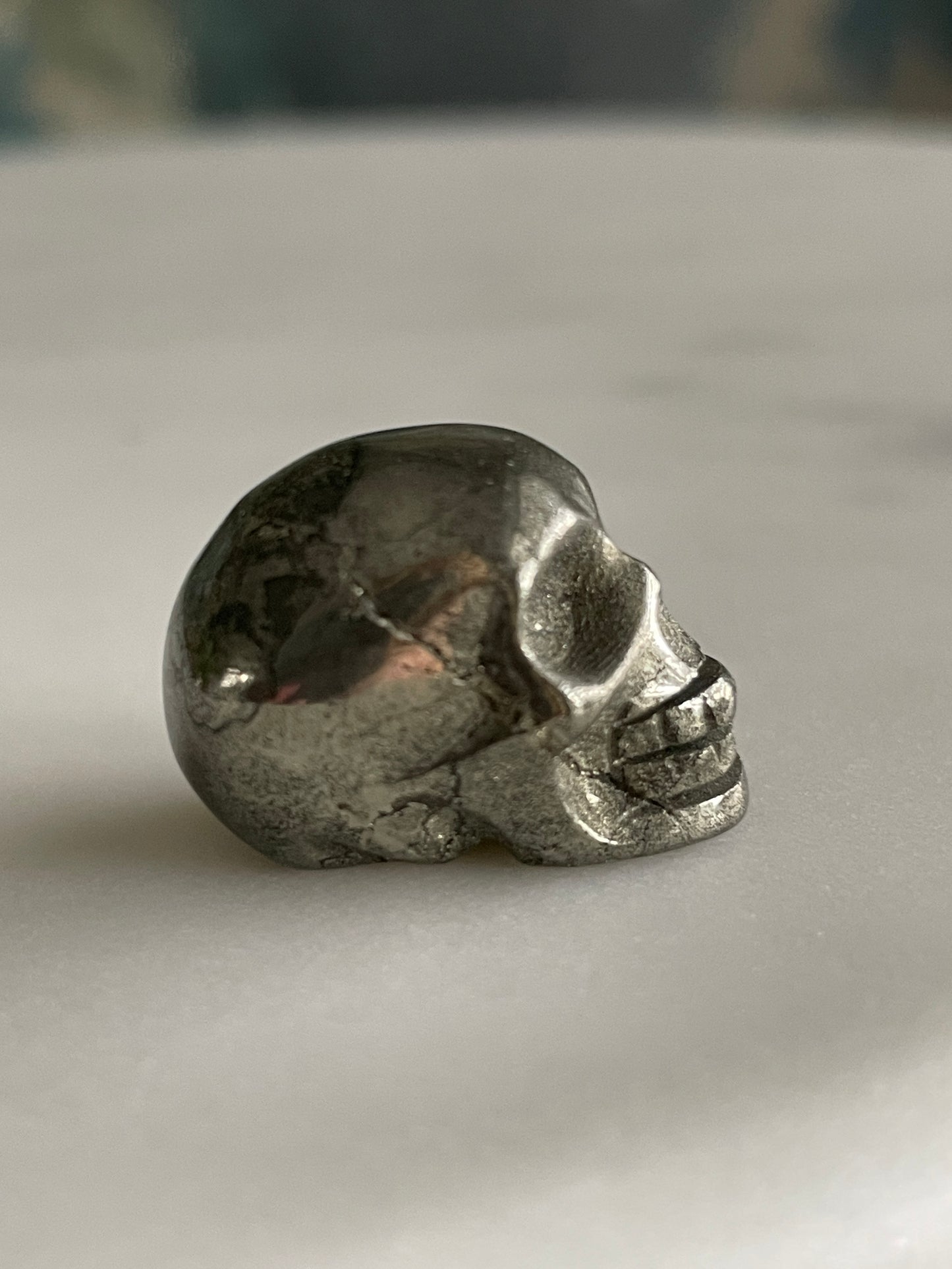 Mini Skull Carving | Pyrite
