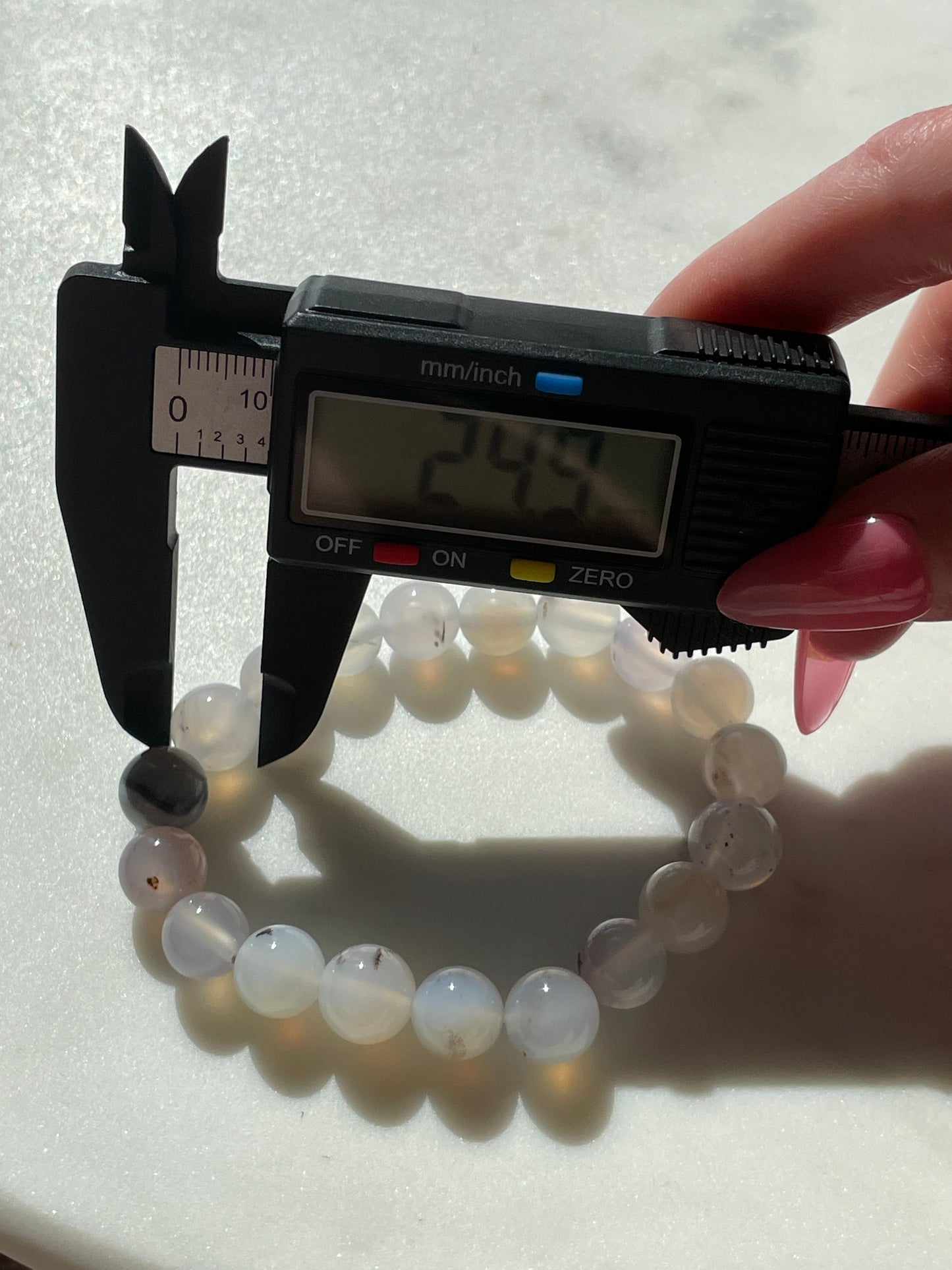 Montana Moss Agate Beaded Bracelet | 25 mm