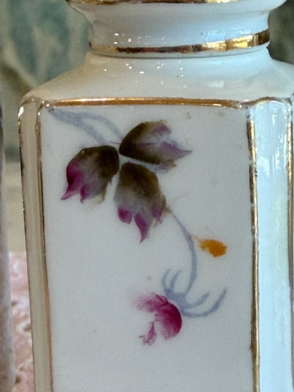 Floral Porcelain Shaker Set 2.7” Made in Occupied Japan
