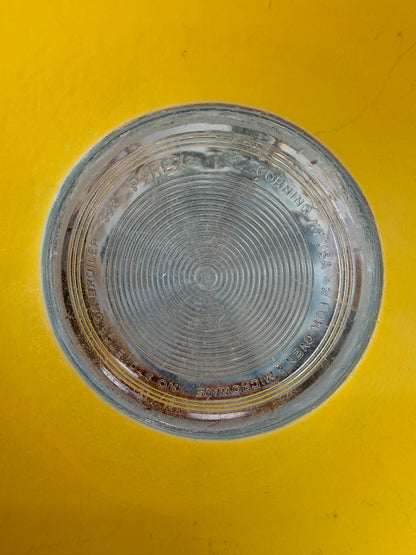 Vintage Pyrex 323 Yellow Clear-Bottom Glass Mixing Bowl