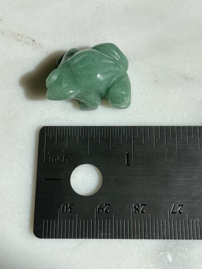Crystal Frog Carving | 1 Inch