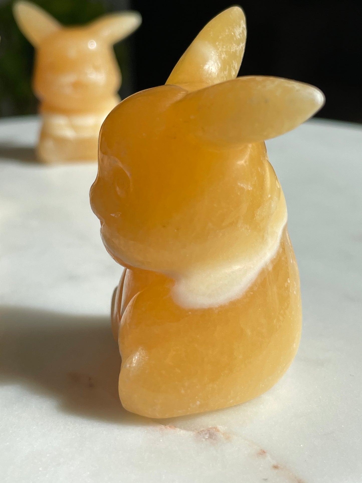 Orange Calcite Pikachu | Pokémon Crystal Carving