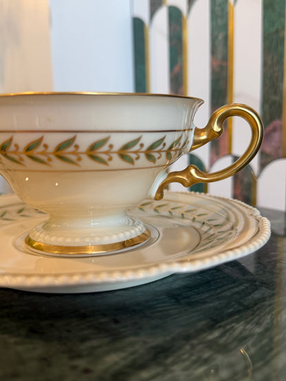 Vintage Rosenthal Ivory “Bristol” Teacup and Saucer | Made in Germany | 1930s