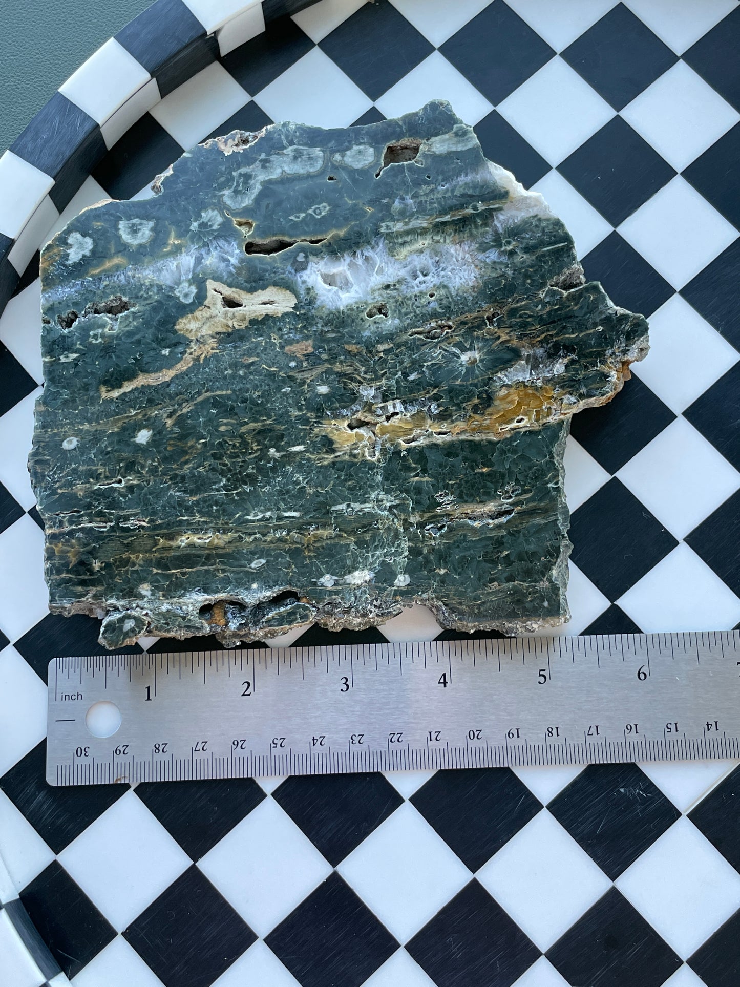 ocean jasper slab quartz polished raw drusy druzy green beige brown white clear crystal statement piece natural home decor altar display mineral rock stone gift