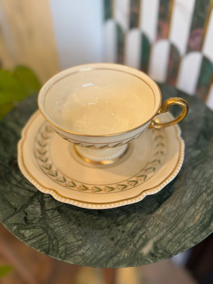 Vintage Rosenthal Ivory “Bristol” Teacup and Saucer | Made in Germany | 1930s