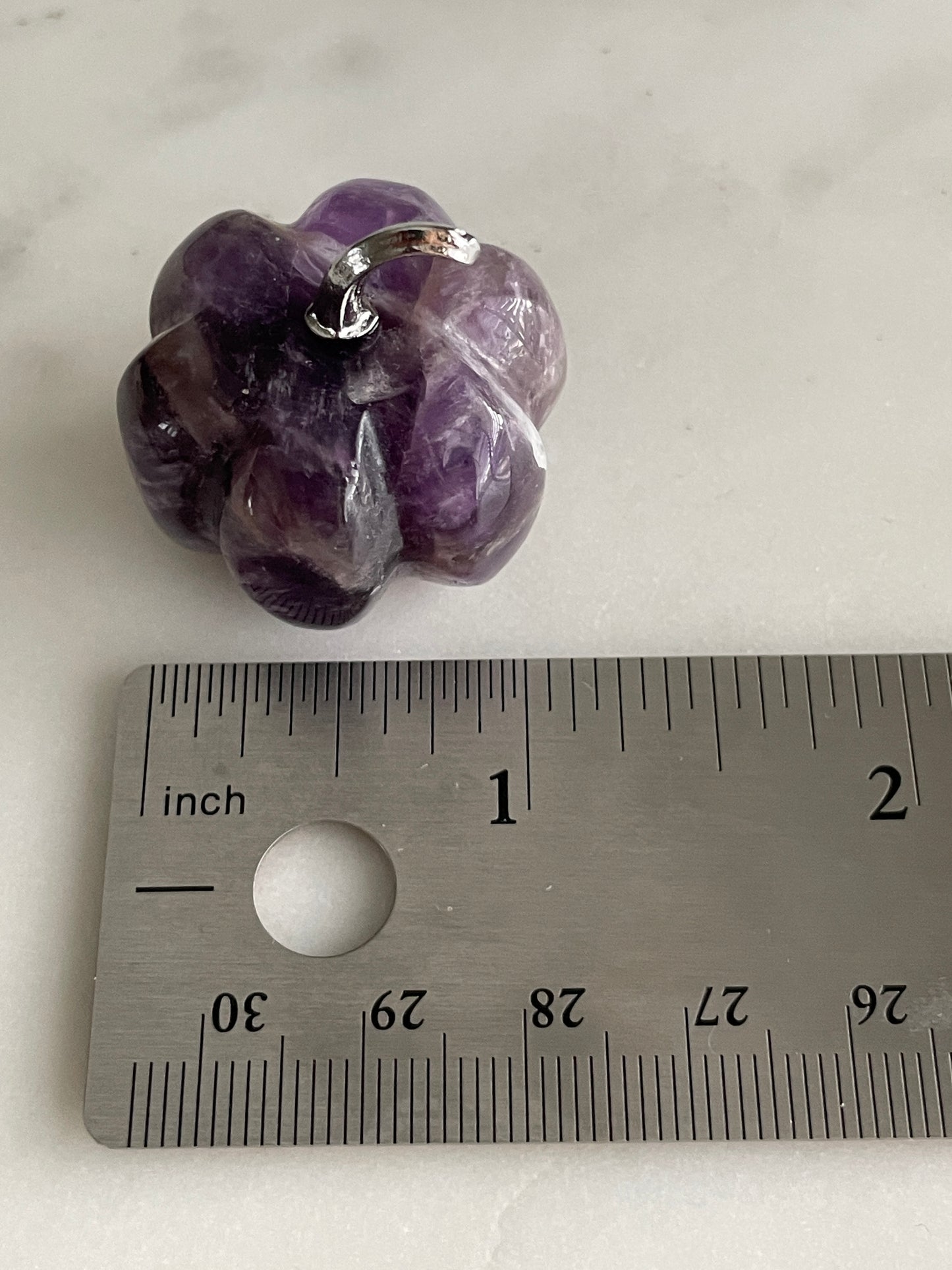 Pumpkin carving natural amethyst crystal display halloween crystal dream amethyst pumpkin carving polished crystal 1 inch pumpkin small purple pumpkin fall decor autumn display 