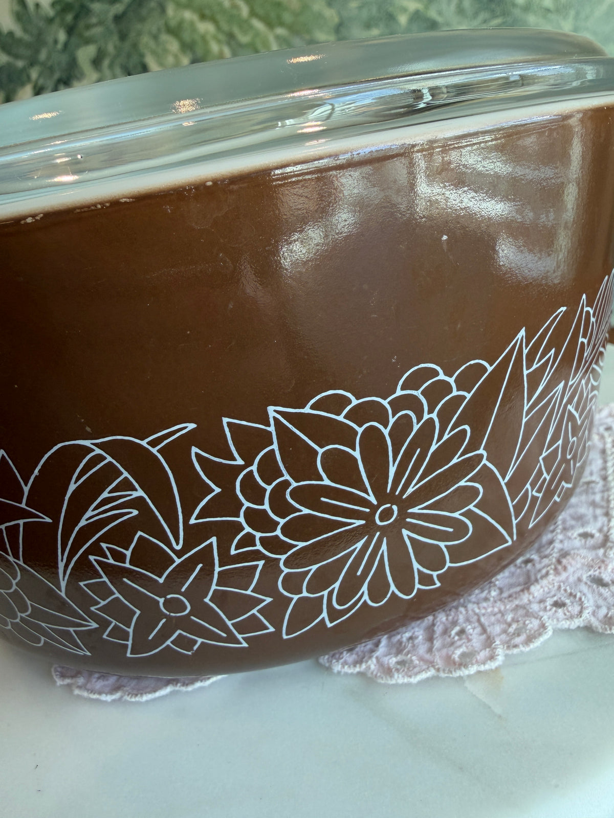 Vintage Pyrex Woodland 2.5 QT Casserole Dish 475-B with Lid