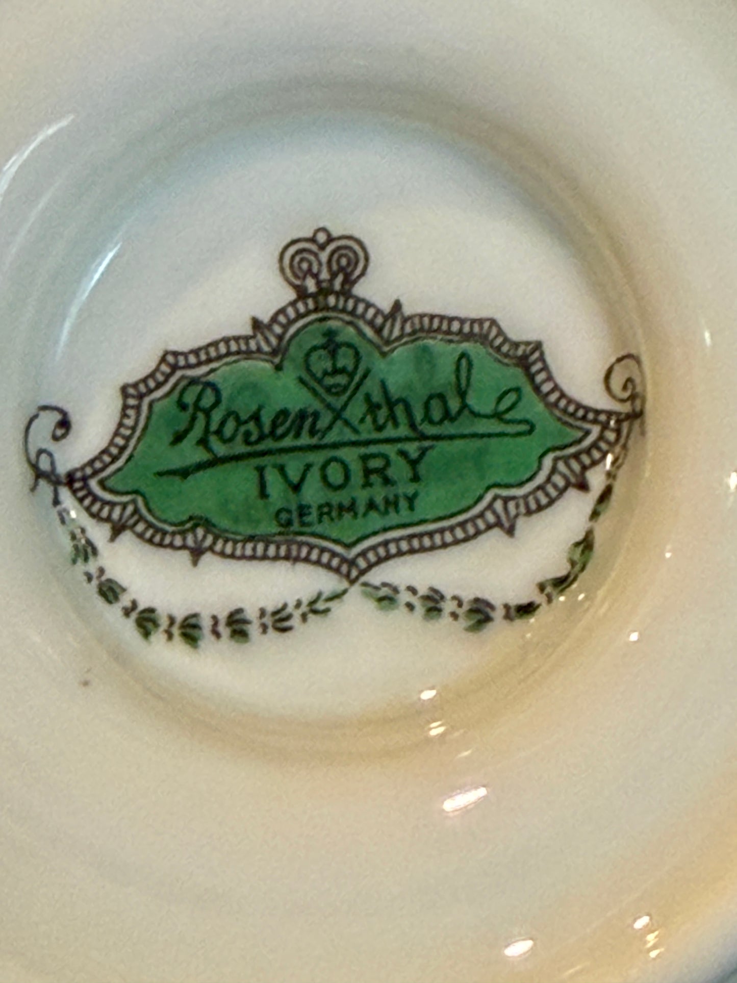 Vintage Rosenthal Ivory “Bristol” Teacup and Saucer | Made in Germany | 1930s