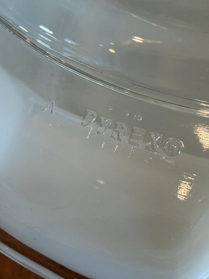 Vintage Pyrex Verde Square Flowers Casserole Dish 475-B with Lid