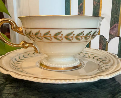 Vintage Rosenthal Ivory “Bristol” Teacup and Saucer | Made in Germany | 1930s