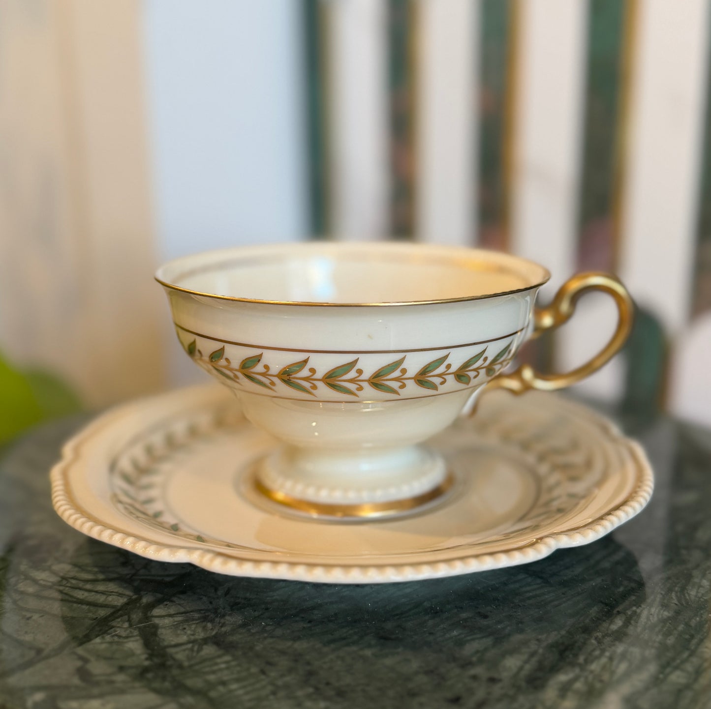 Vintage Rosenthal Ivory “Bristol” Teacup and Saucer | Made in Germany | 1930s