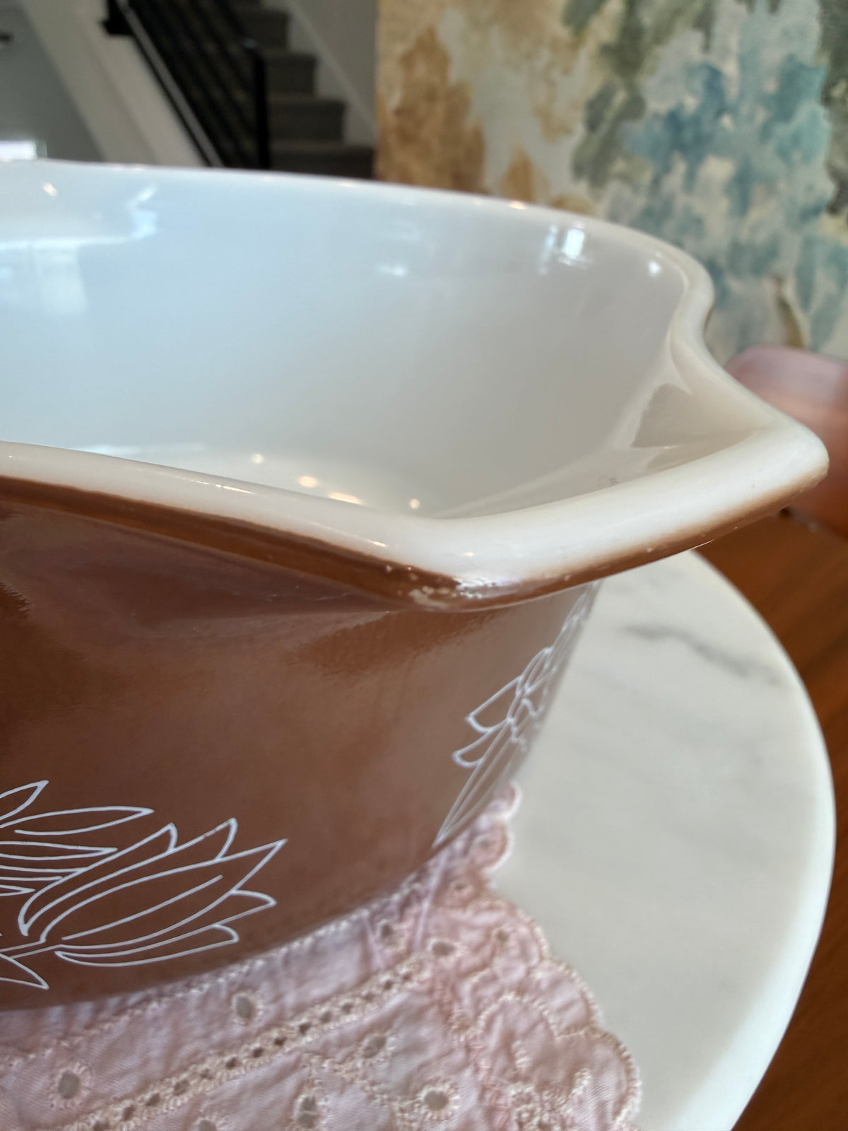 Vintage Pyrex Woodland 2.5 QT Casserole Dish 475-B with Lid