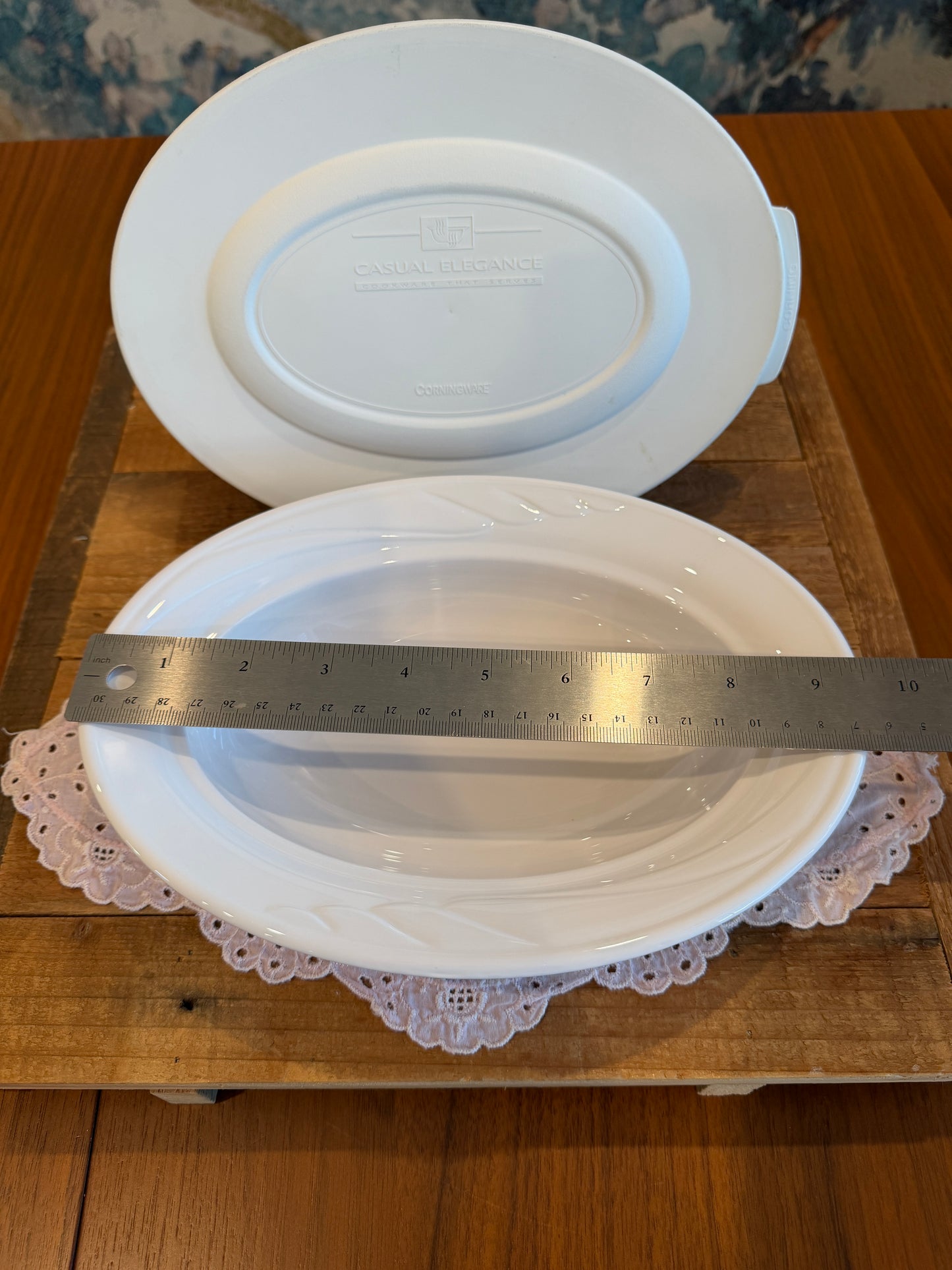 CorningWare Casual Elegance L30 9.5” Oval Serving Dish with Lid L30PC