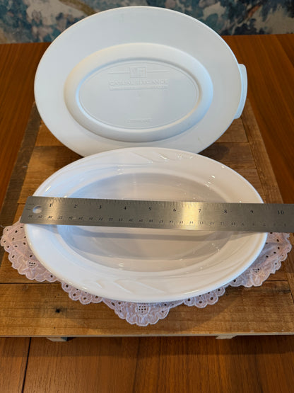 CorningWare Casual Elegance L30 9.5” Oval Serving Dish with Lid L30PC