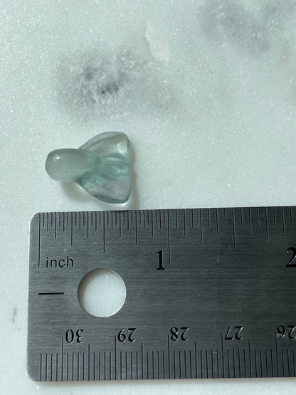 One (1) Mini Fluorite Crystal Carving | Mermaid Tail | Intuitively Chosen