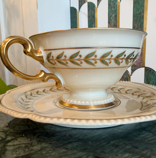 Vintage Rosenthal Ivory “Bristol” Teacup and Saucer | Made in Germany | 1930s