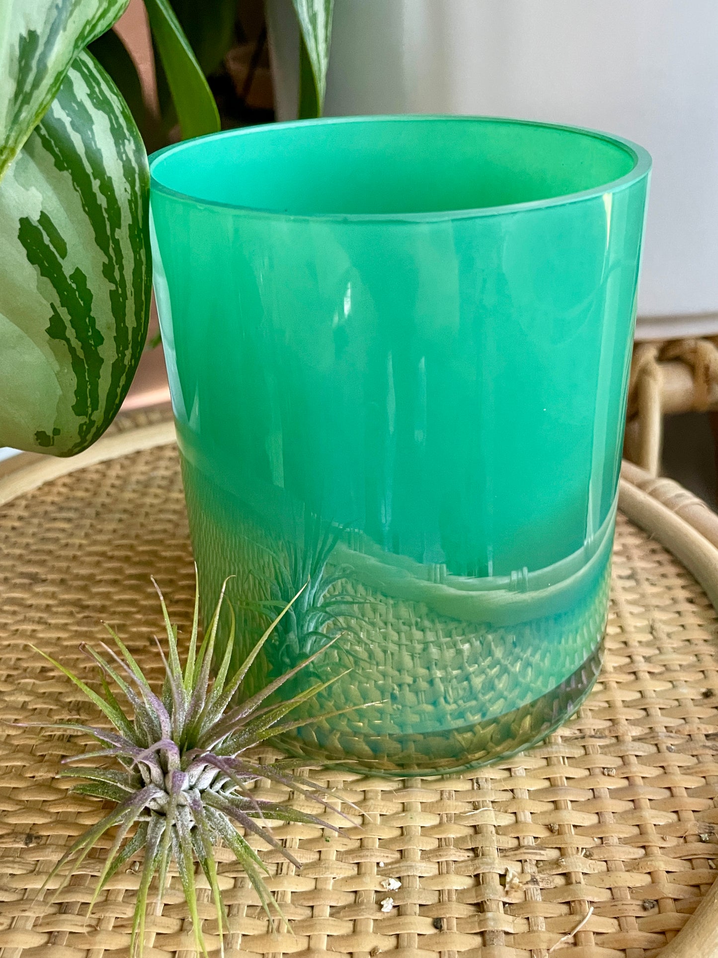 Opal Seafoam Upcycled Planter