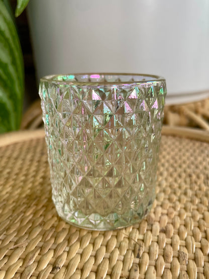 Rainbow Glass Vintage Style Mini Planter