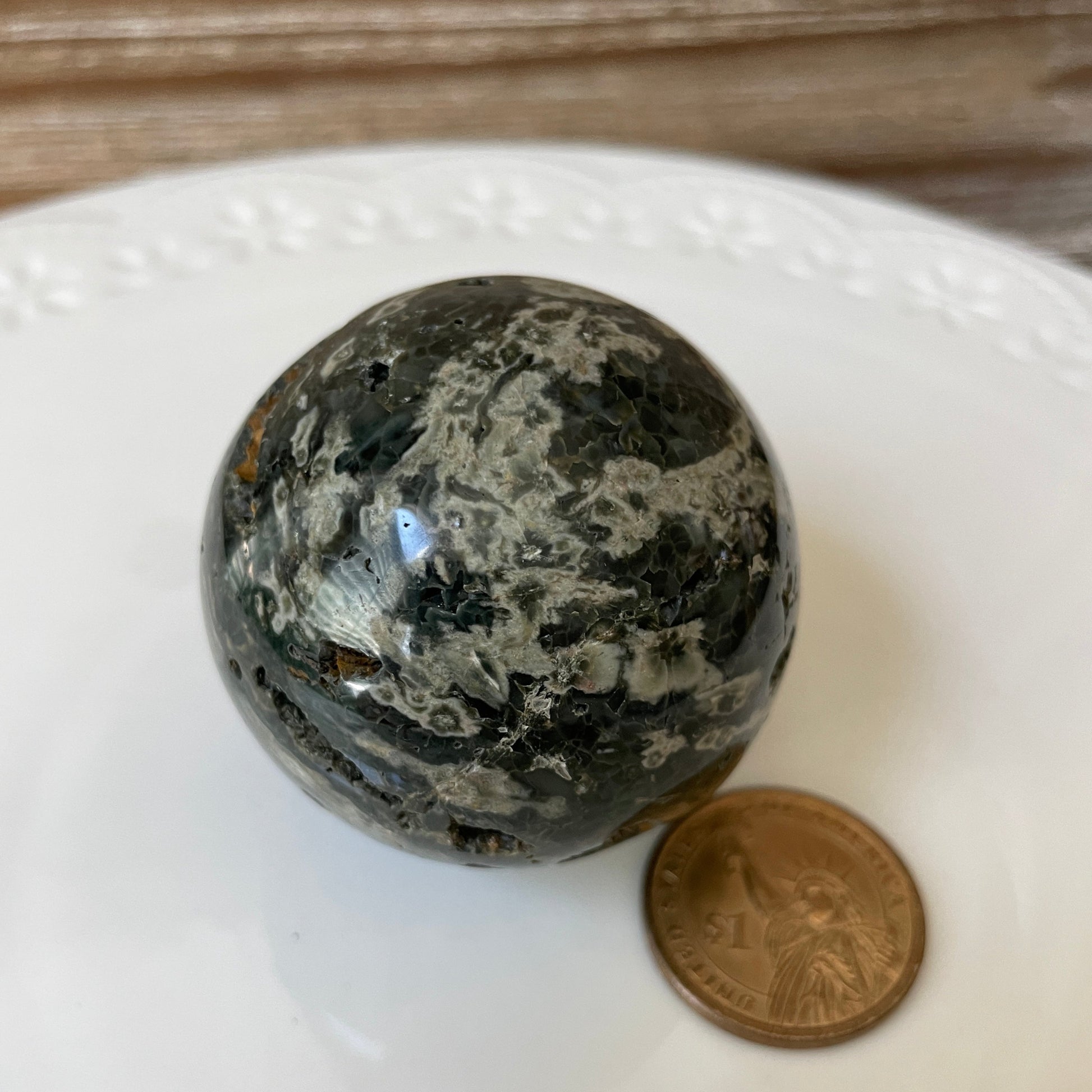 ocean jasper crystal sphere gift