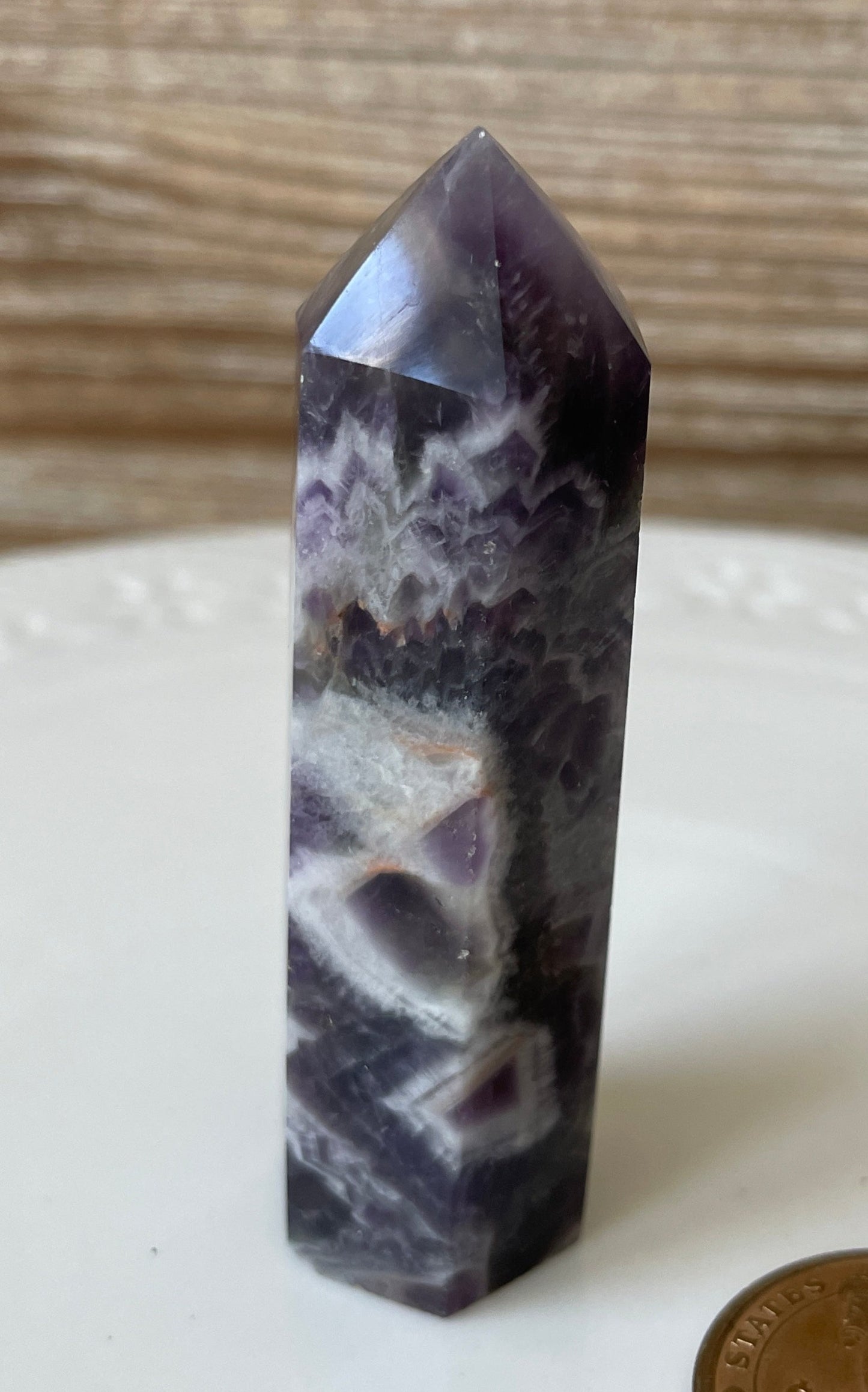 dream amethyst point crystal tower purple gift