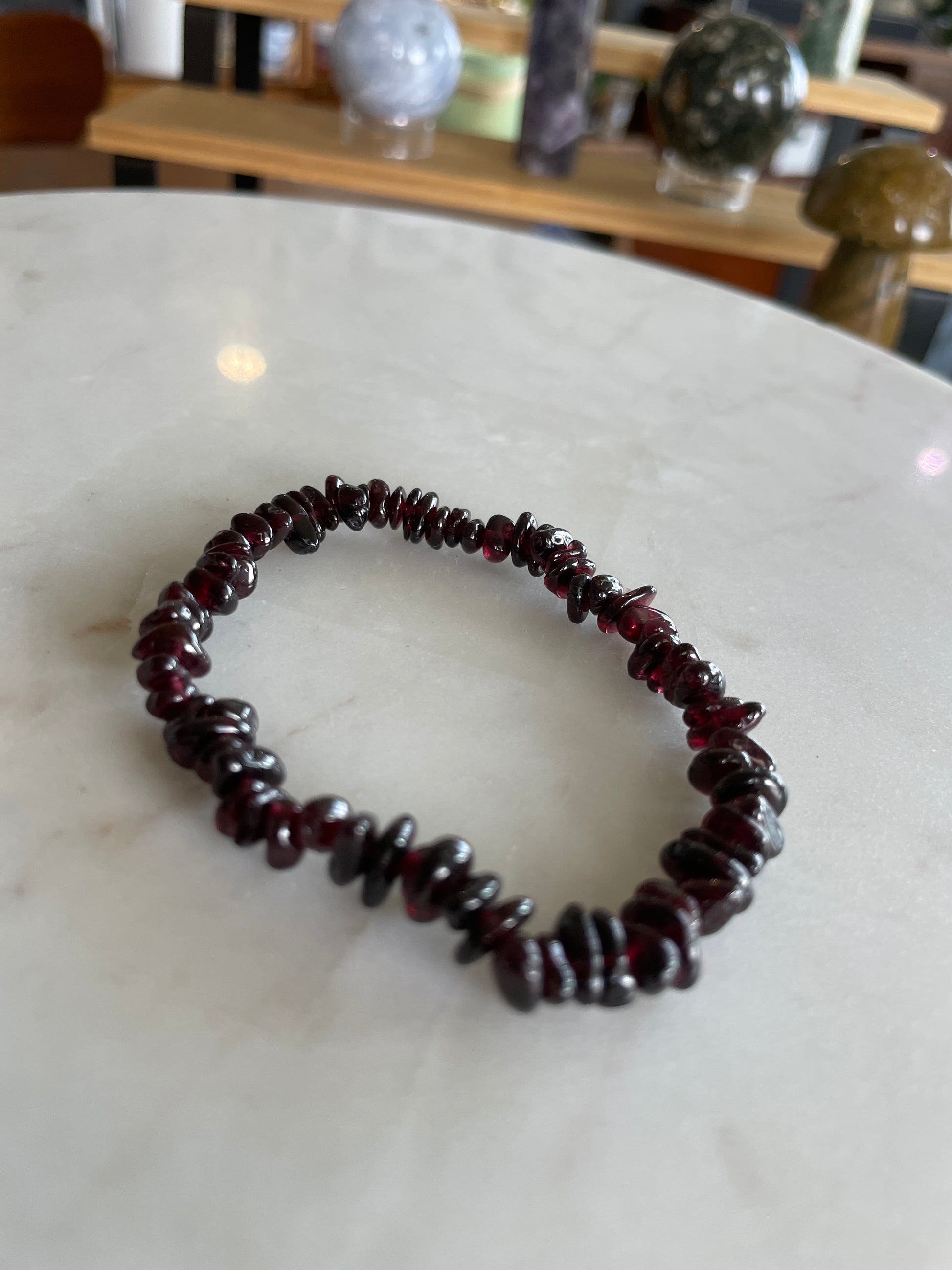 red garnet crystal chip bracelet jewelry gifts under $10