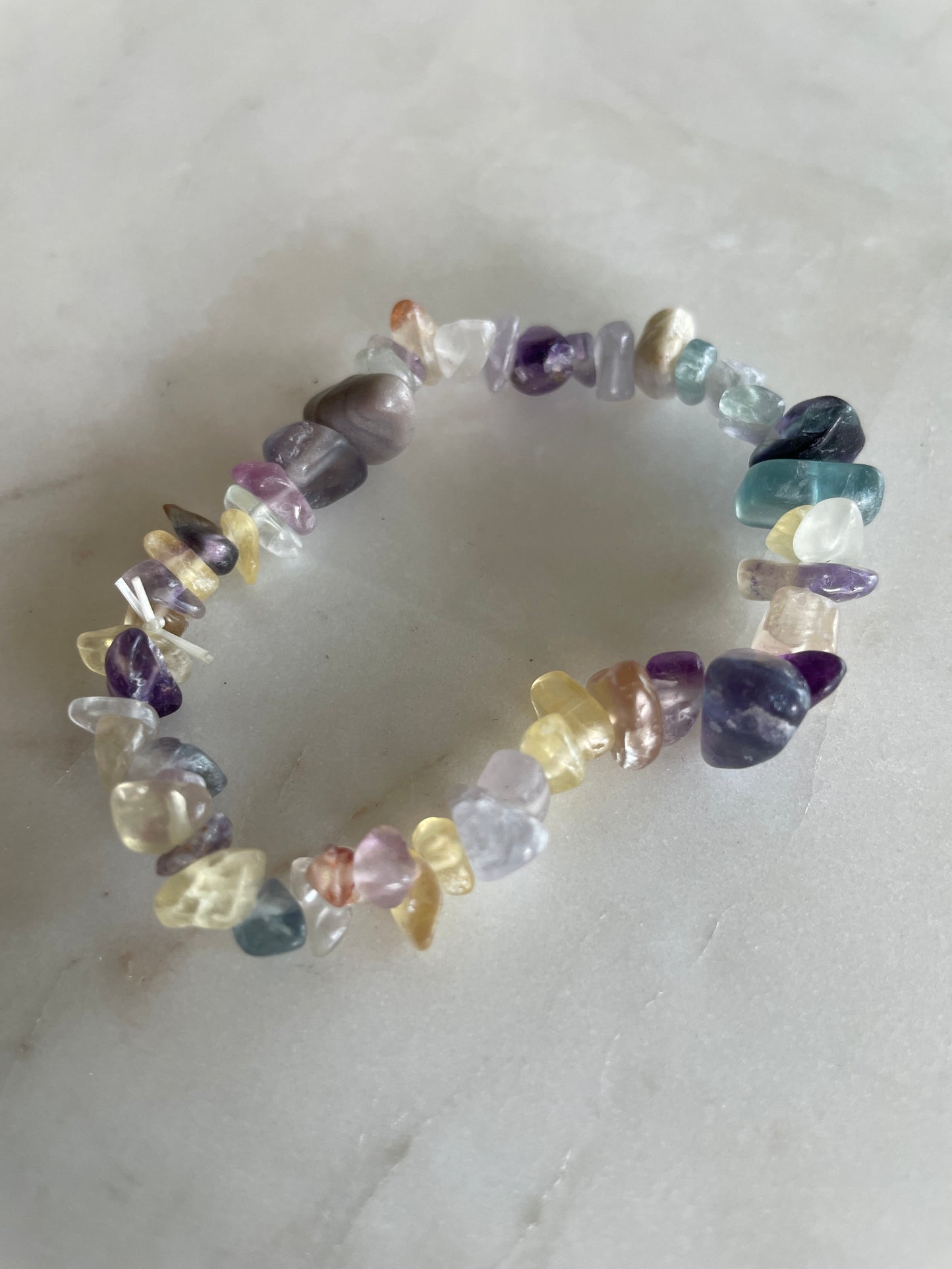 crystal chip bracelet jewelry gift fluorite